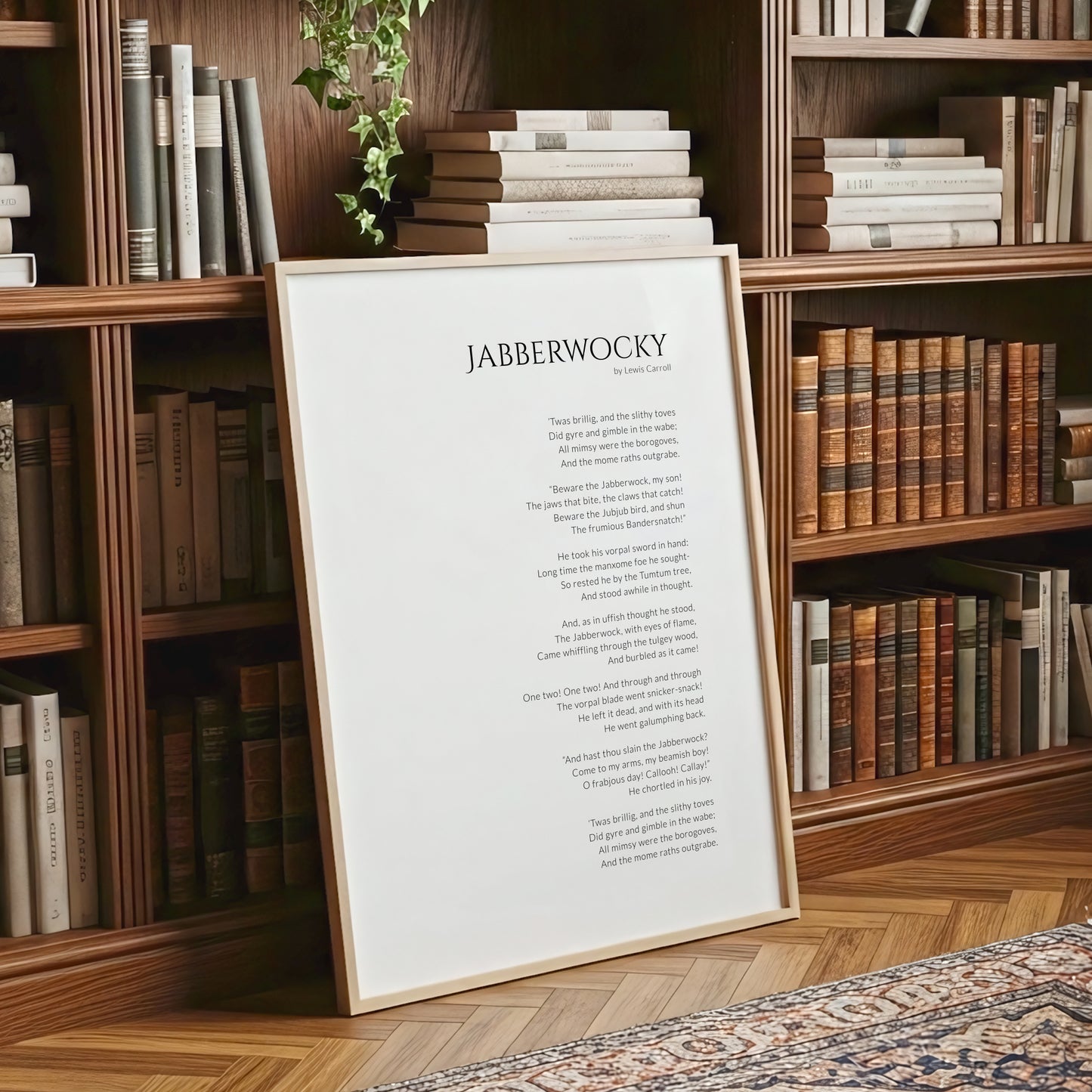 Jabberwocky by Lewis Carroll Print