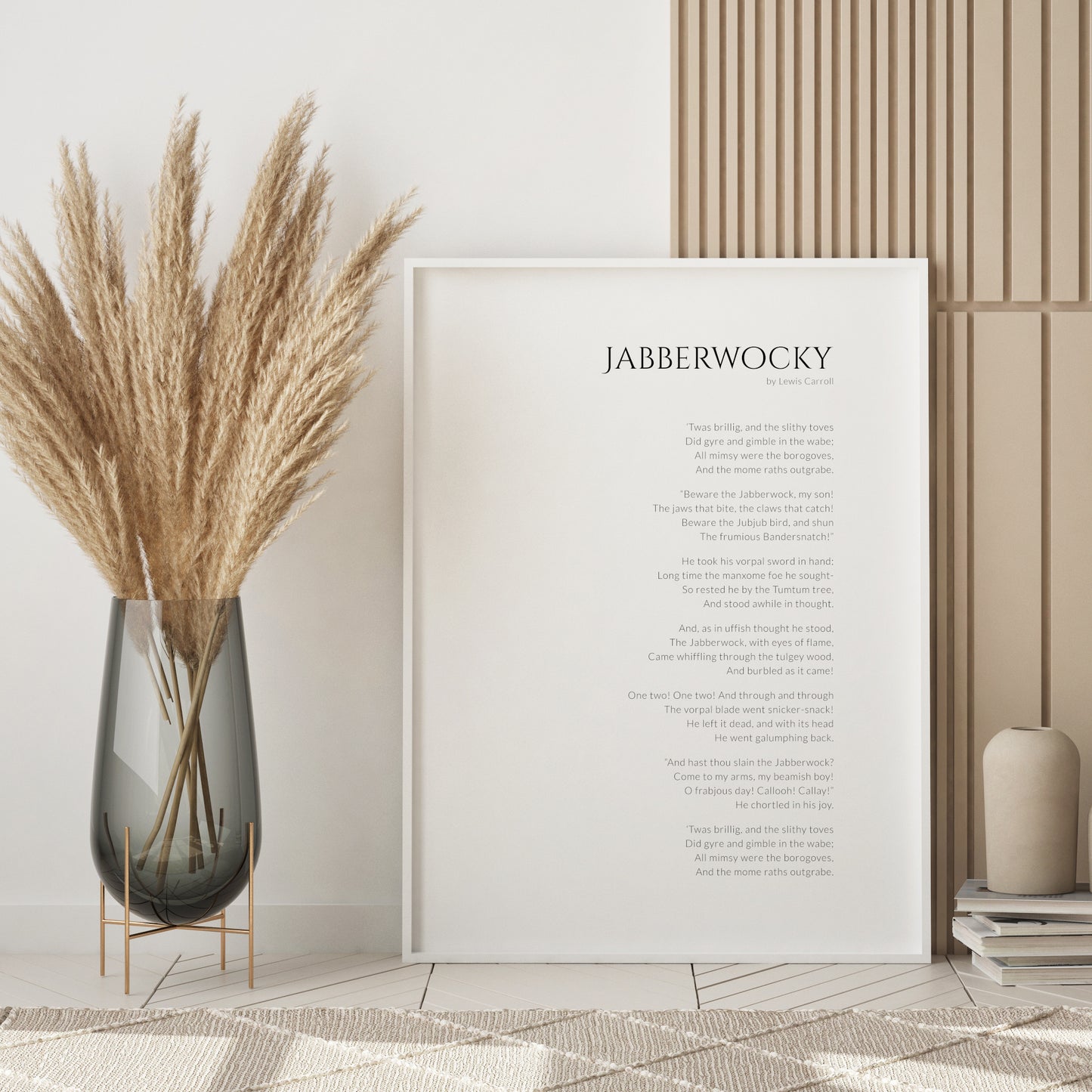 Jabberwocky by Lewis Carroll Print