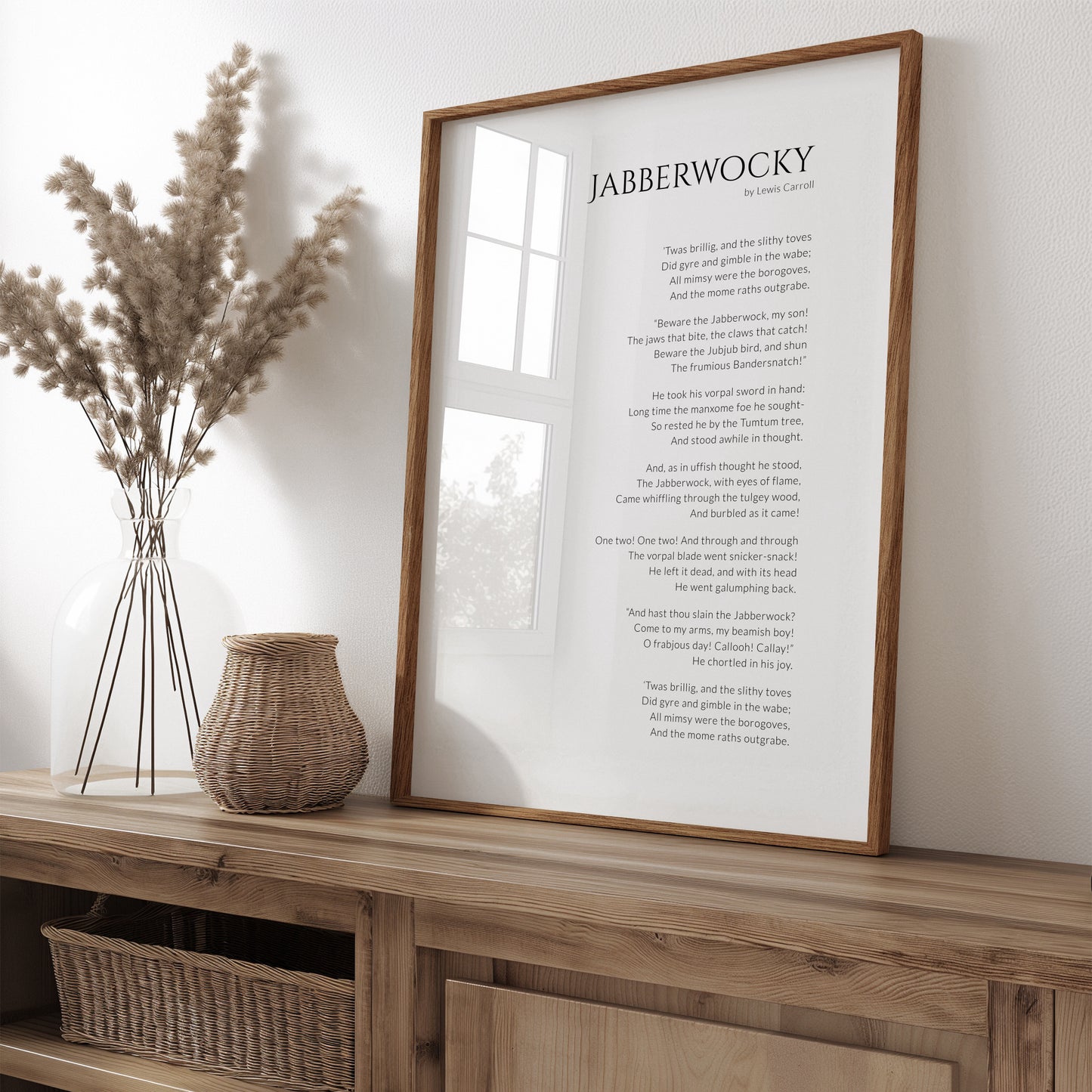 Jabberwocky by Lewis Carroll Print