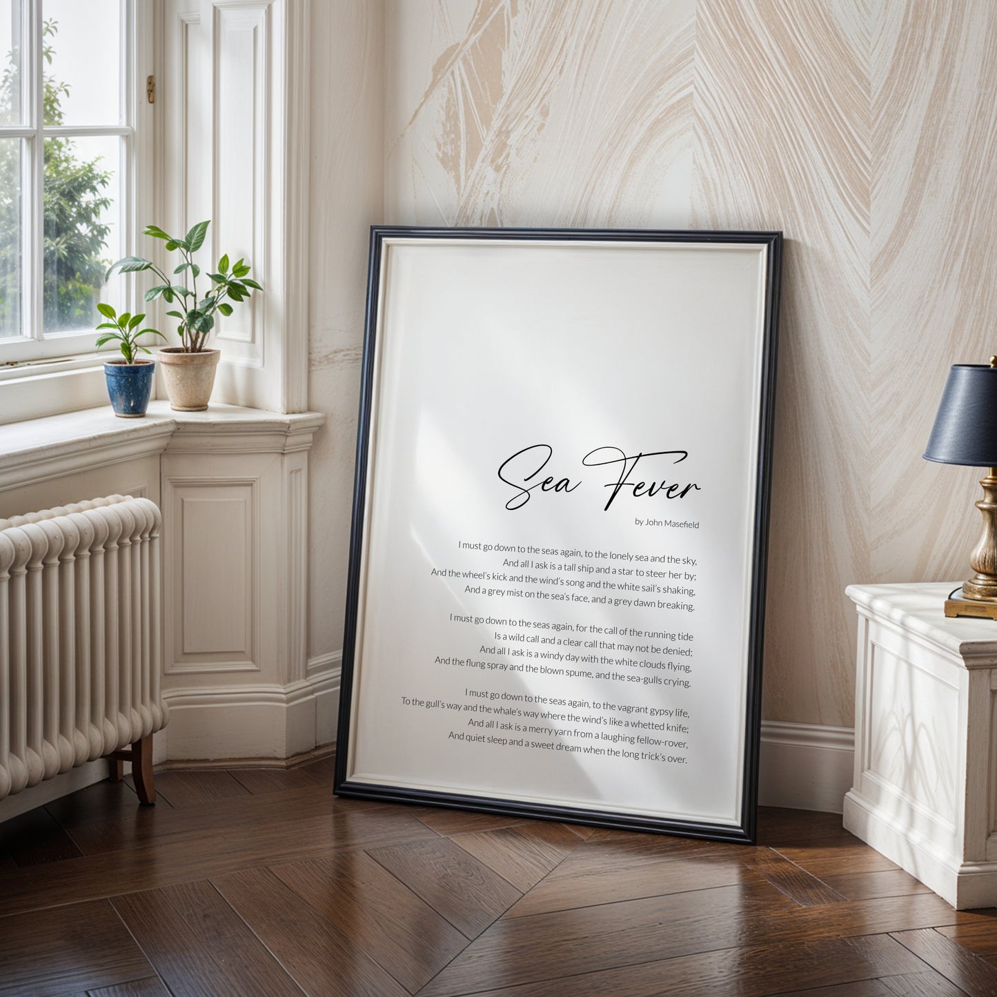Sea Fever Print | John Masefield Poem