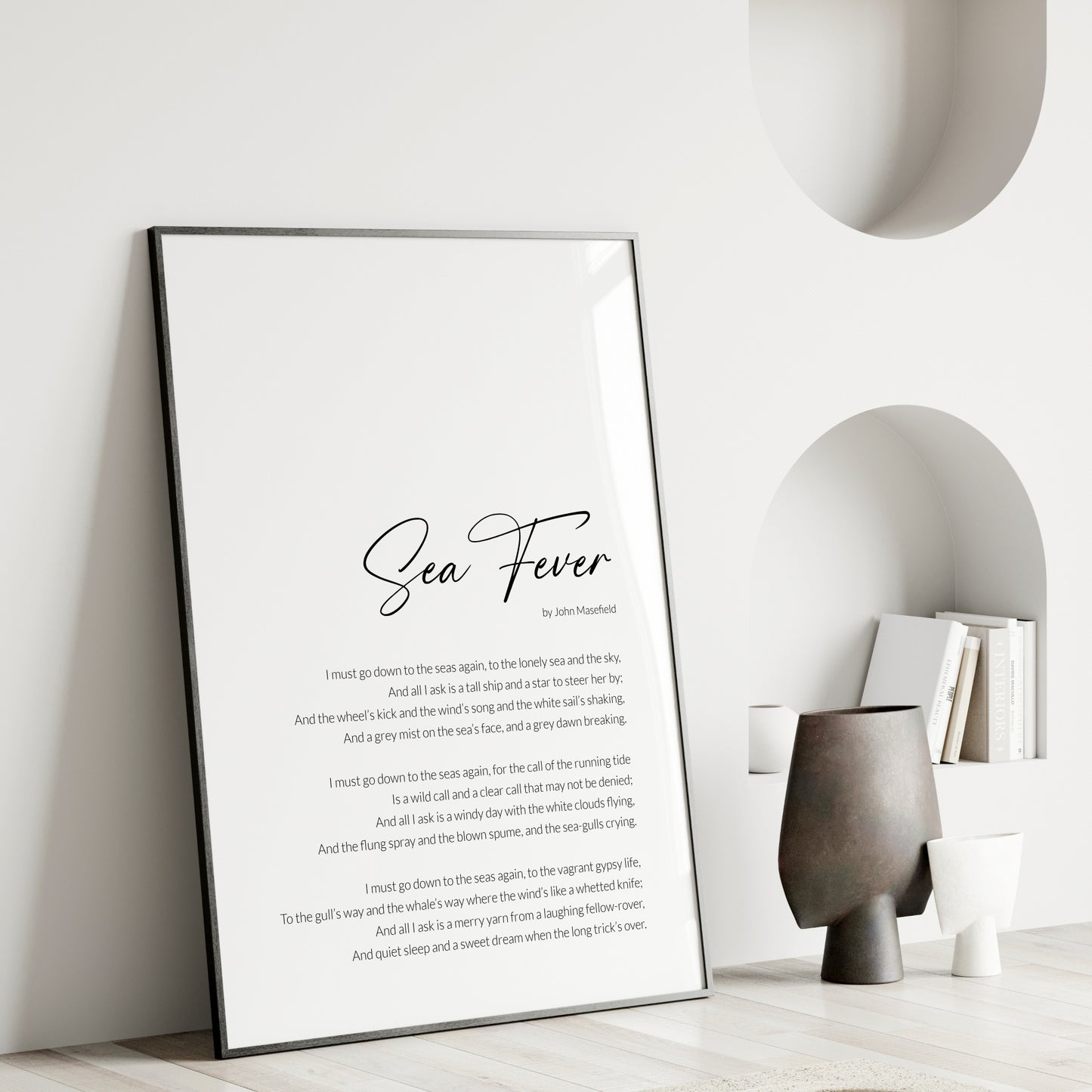 Sea Fever Print | John Masefield Poem