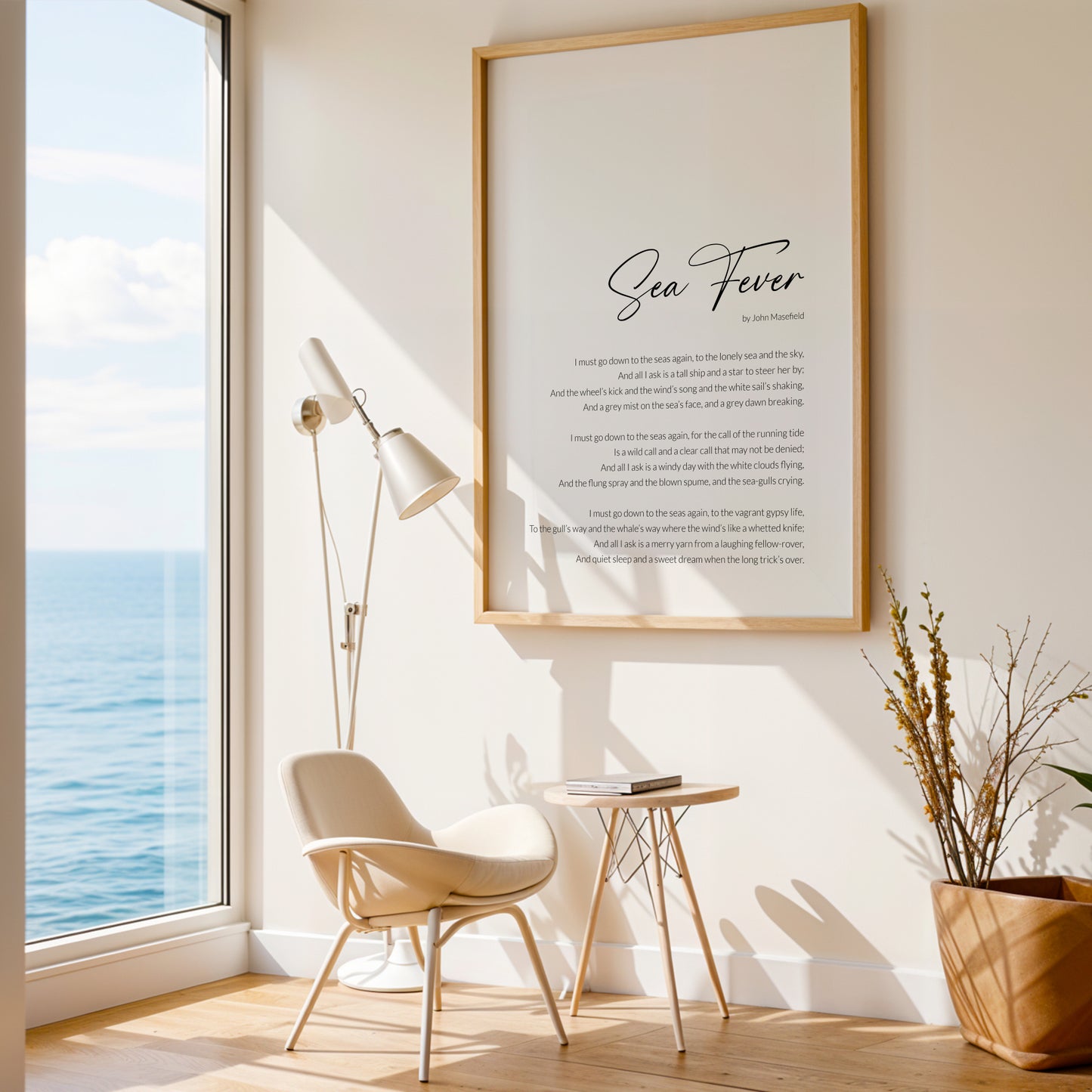 Sea Fever Print | John Masefield Poem