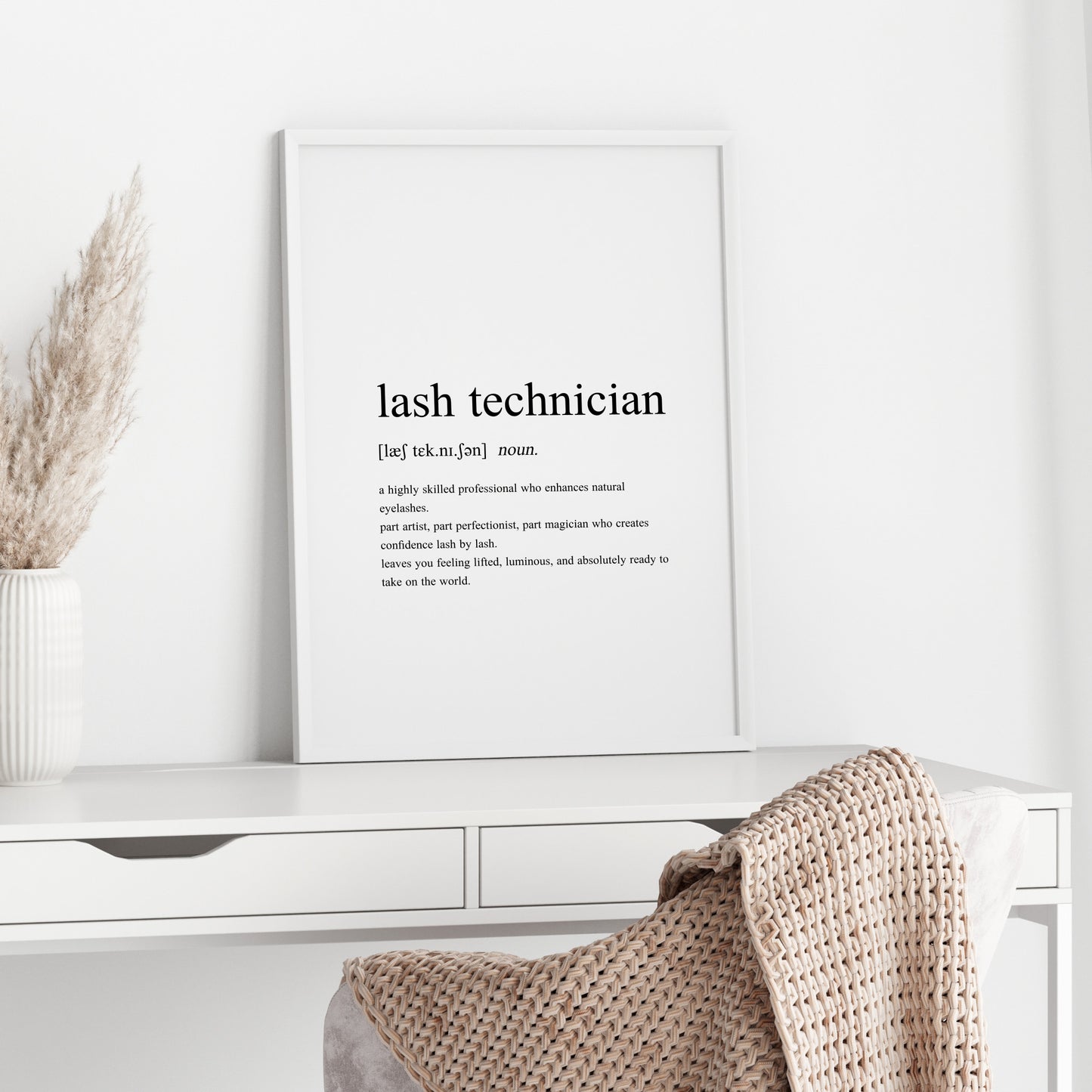 Lash Technician Definition Print