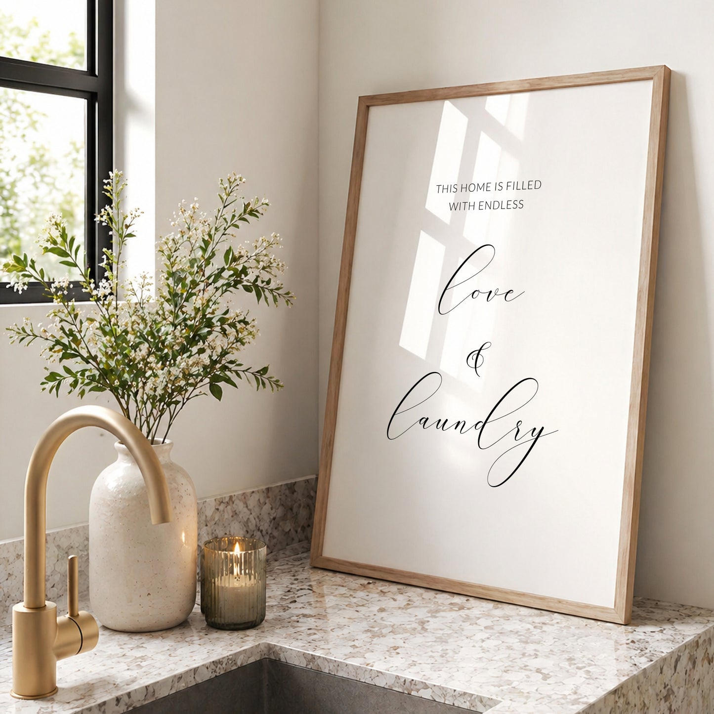 This Home Is Filled With Endless Love & Laundry Print
