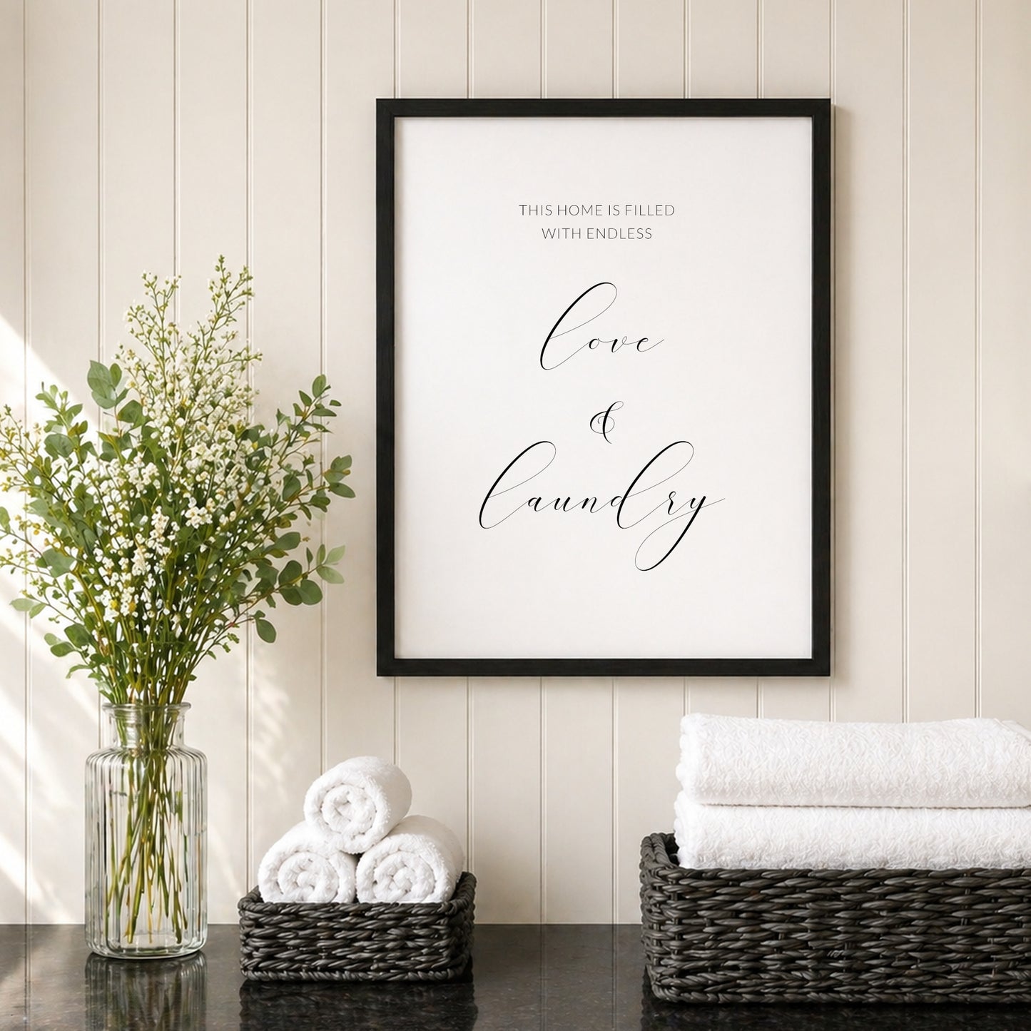 This Home Is Filled With Endless Love & Laundry Print