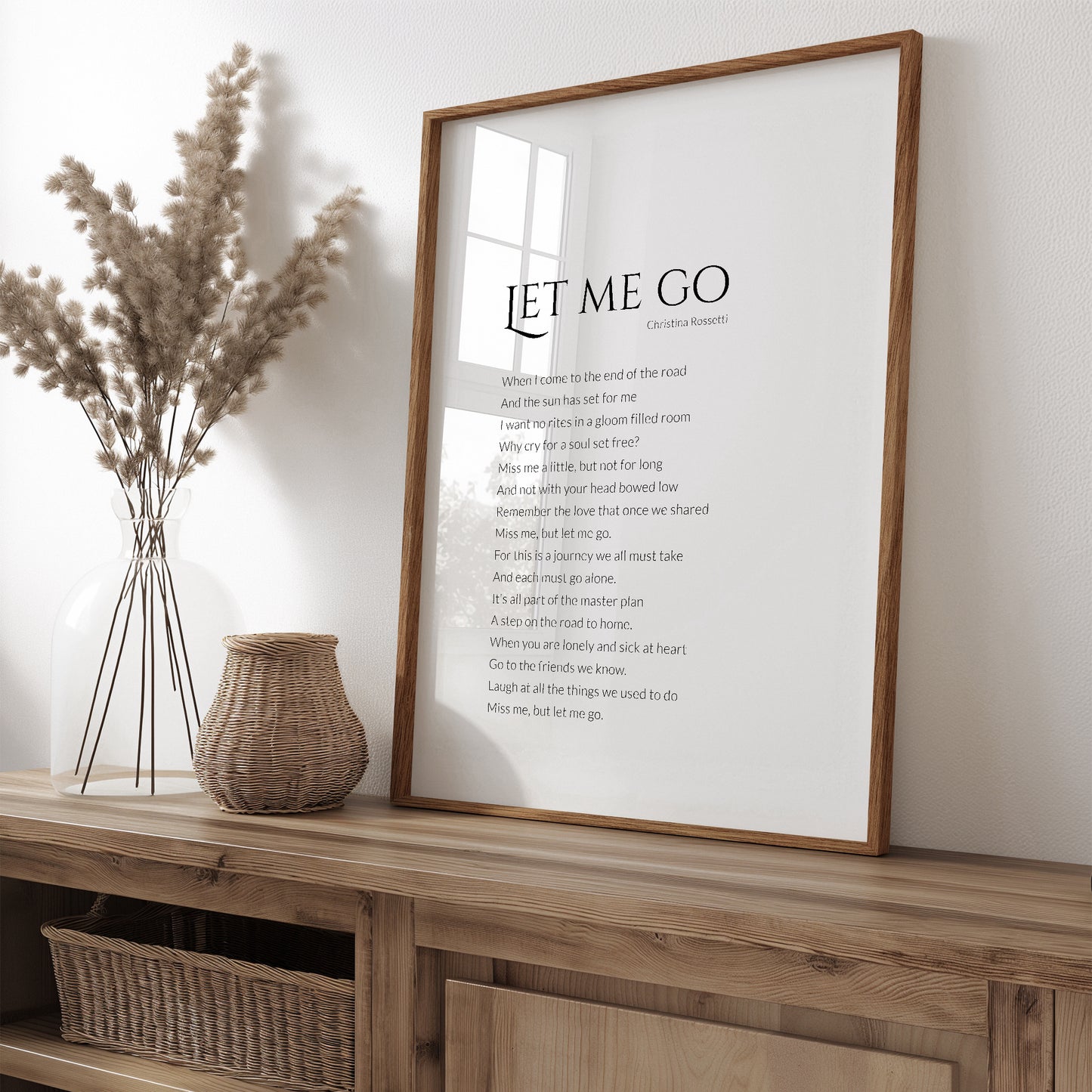 Let Me Go Print | Christina Rossetti Poem