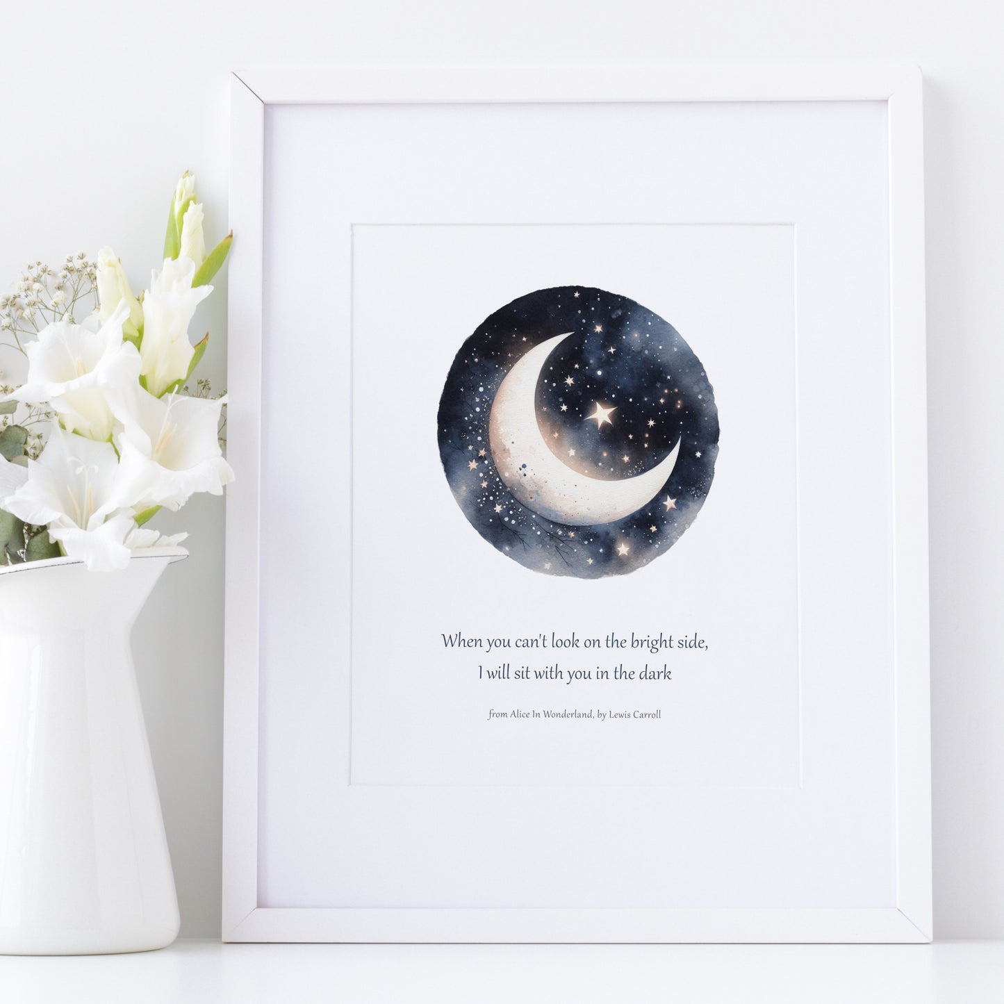 When You Can't Look On The Bright Side from Alice In Wonderland by Lewis Carroll Print