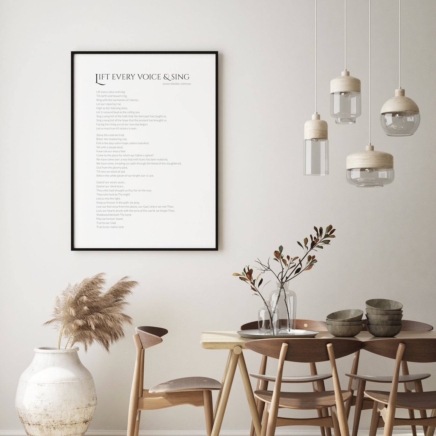 Lift Every Voice And Sing by James Weldon Johnson Print