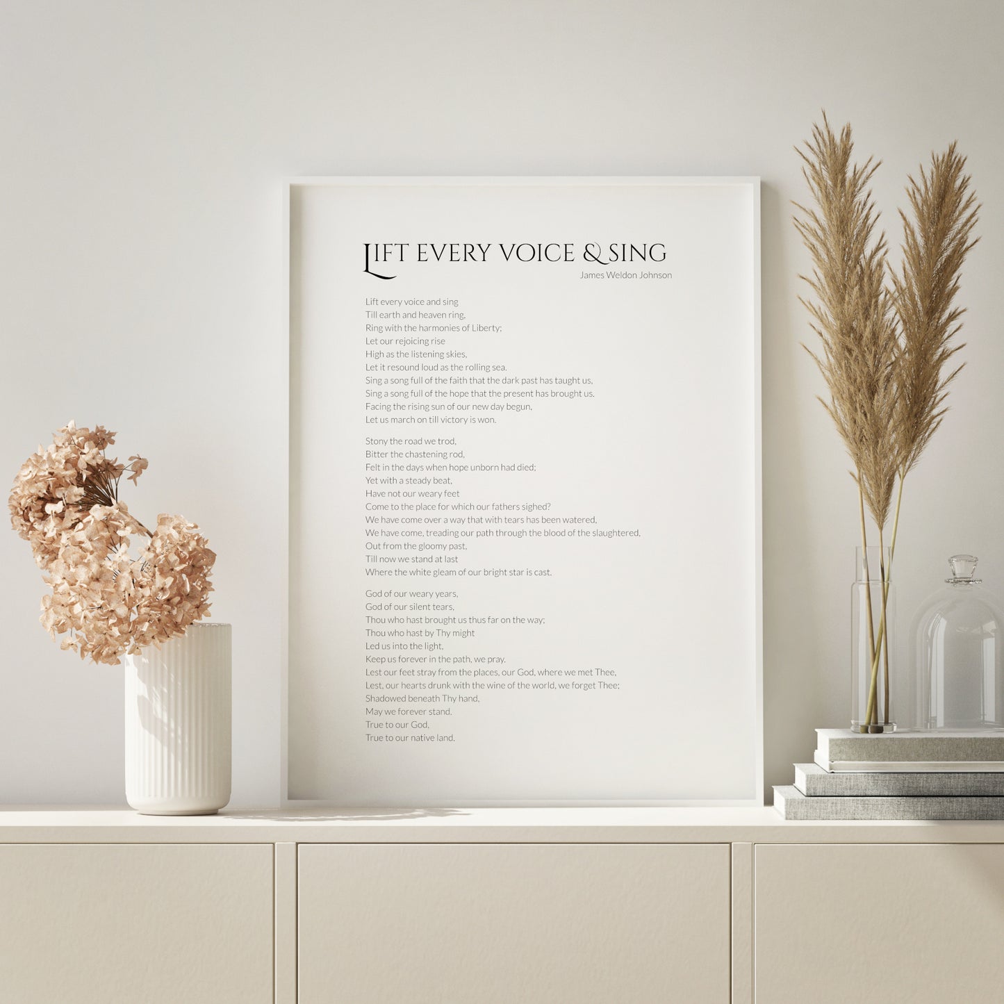 Lift Every Voice And Sing by James Weldon Johnson Print