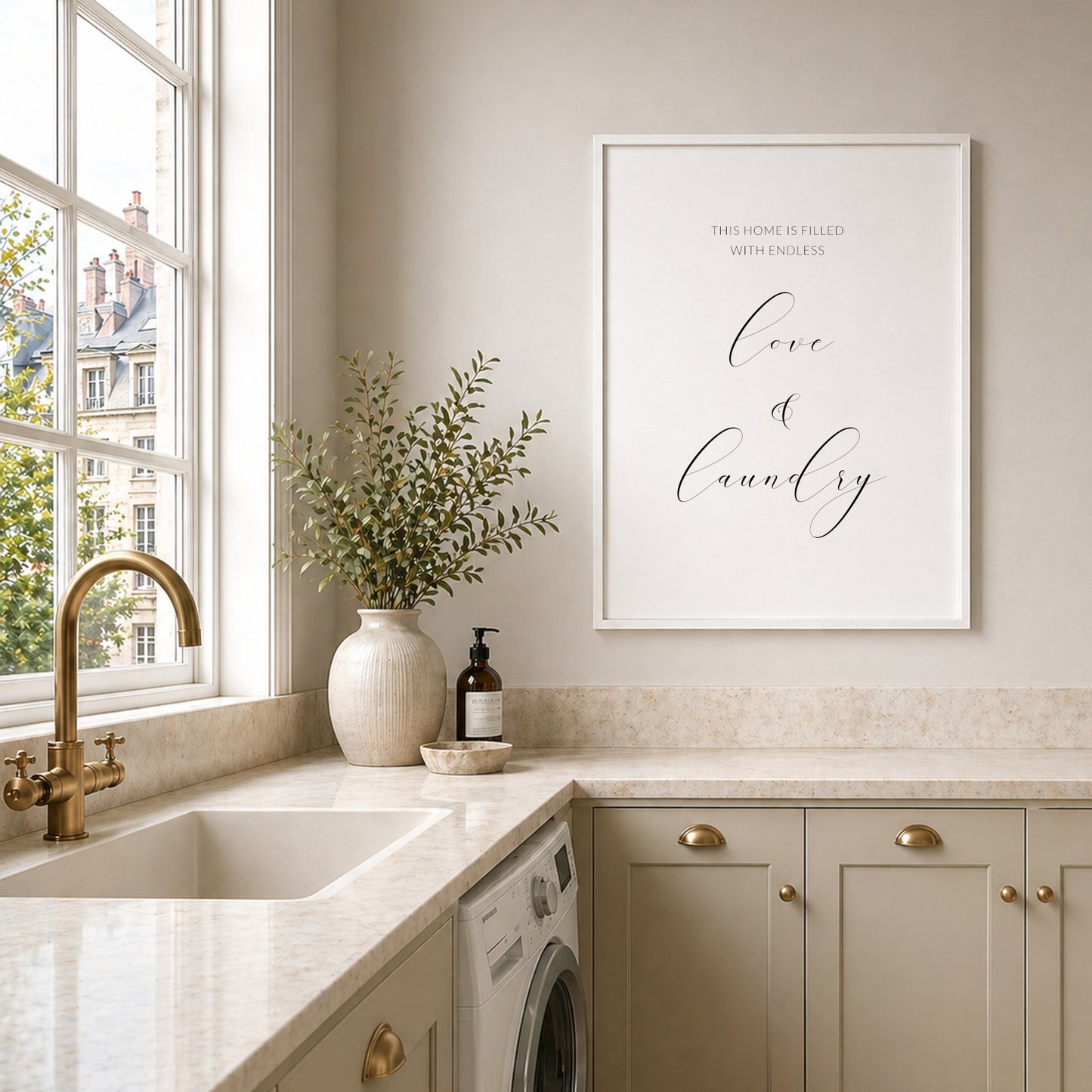 This Home Is Filled With Endless Love & Laundry Print