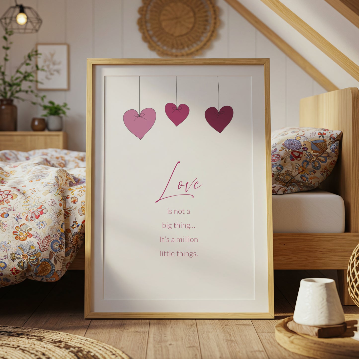 Love Is Not A Big Thing... It's A Million Little Things | Quote Print