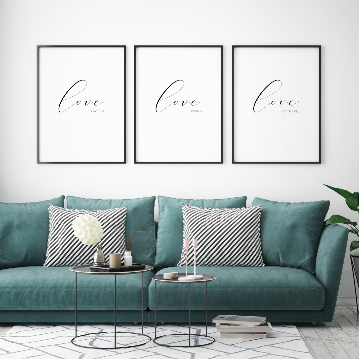 Love Is Patient, Love Is Kind, Love Never Fails Prints (Set of 3)
