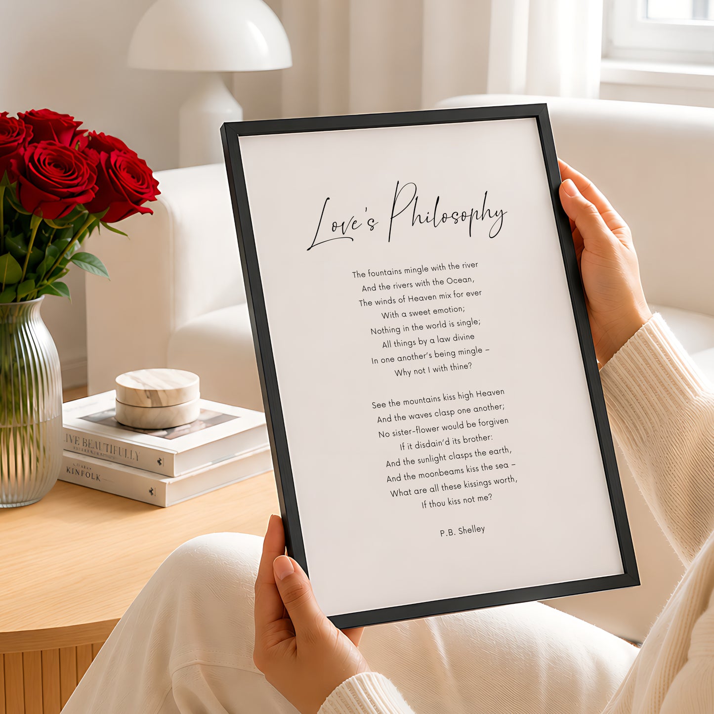 Love's Philosophy by P.B. Shelley Print