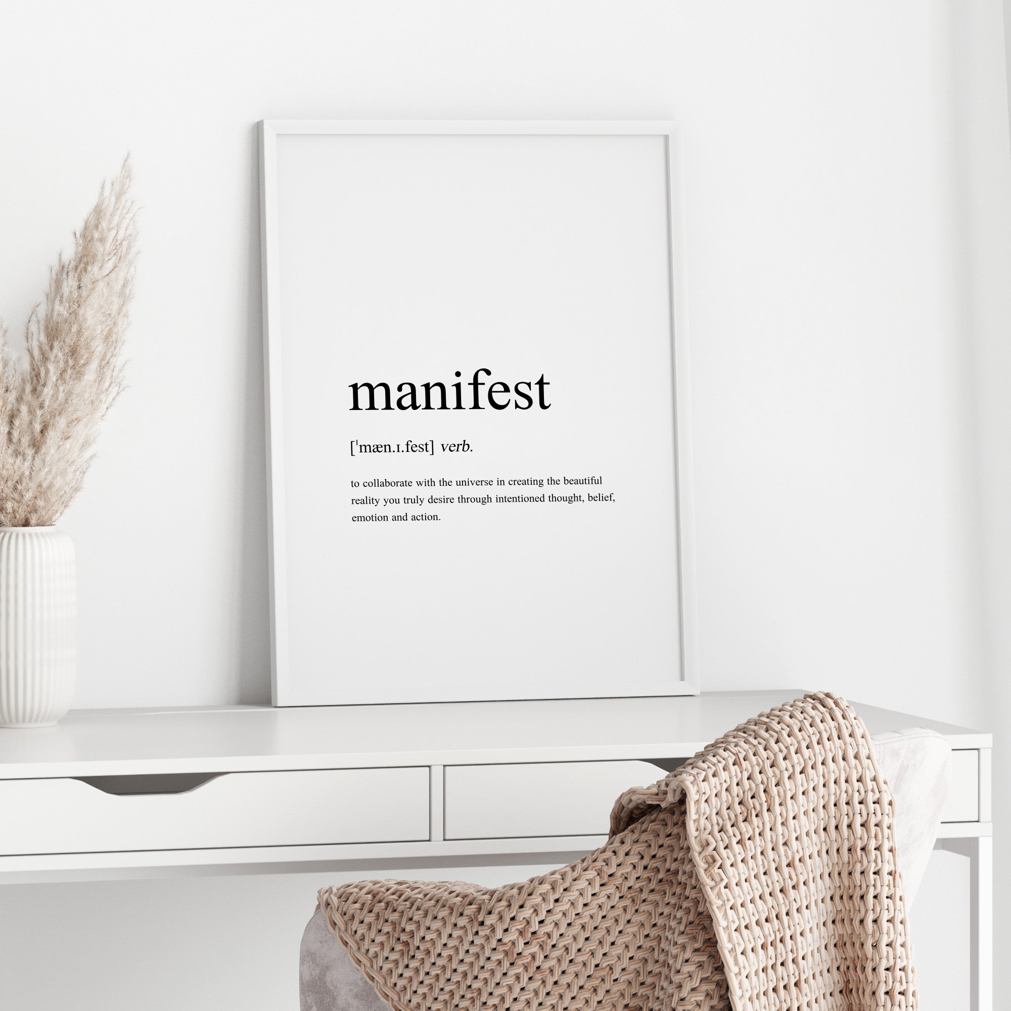 Manifested Definition Manifest Definition Print – Embracing Rainbows