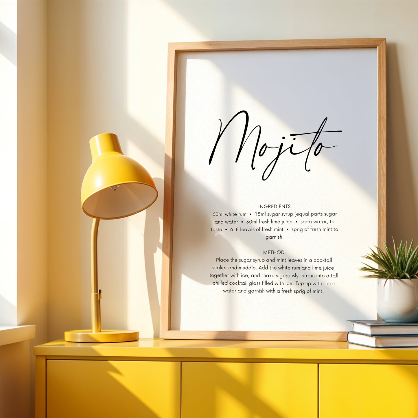 Mojito Cocktail Recipe Print
