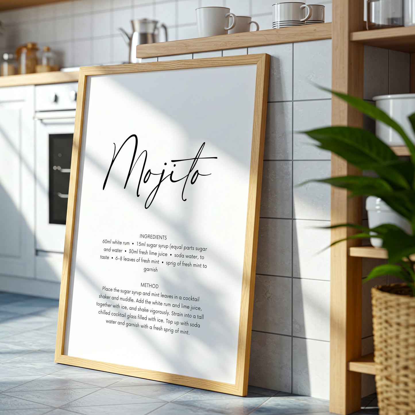 Mojito Cocktail Recipe Print