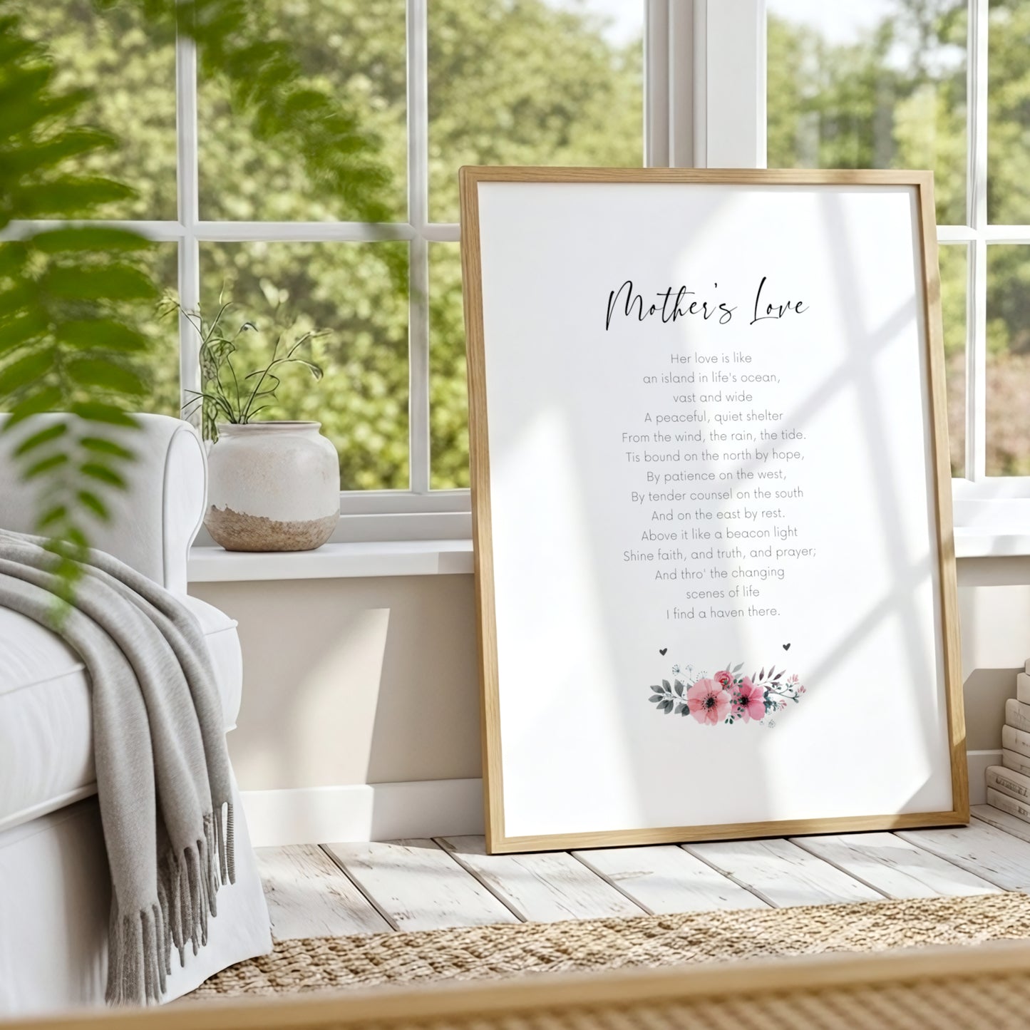 Mother's Love Poem Print