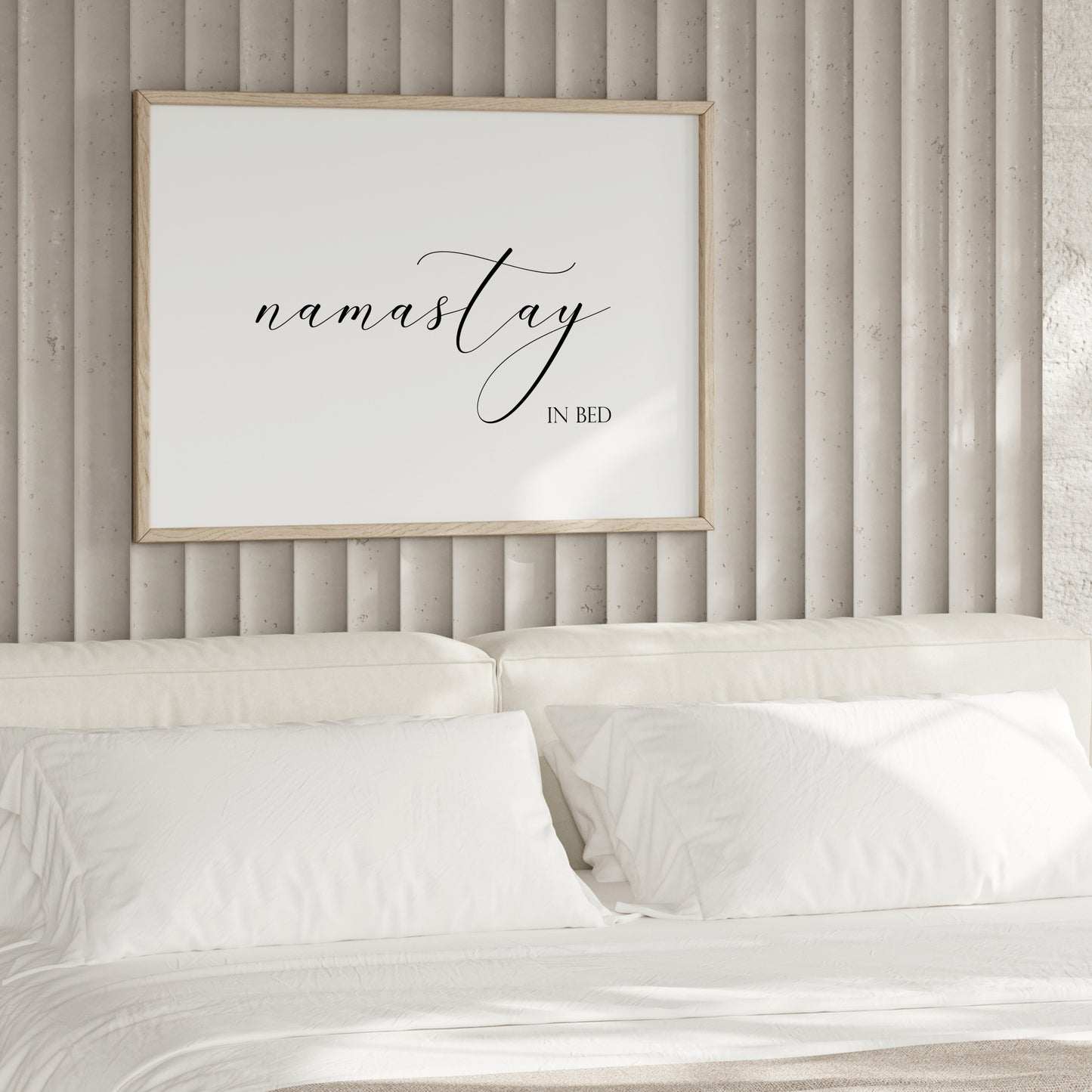 Namastay In Bed Print