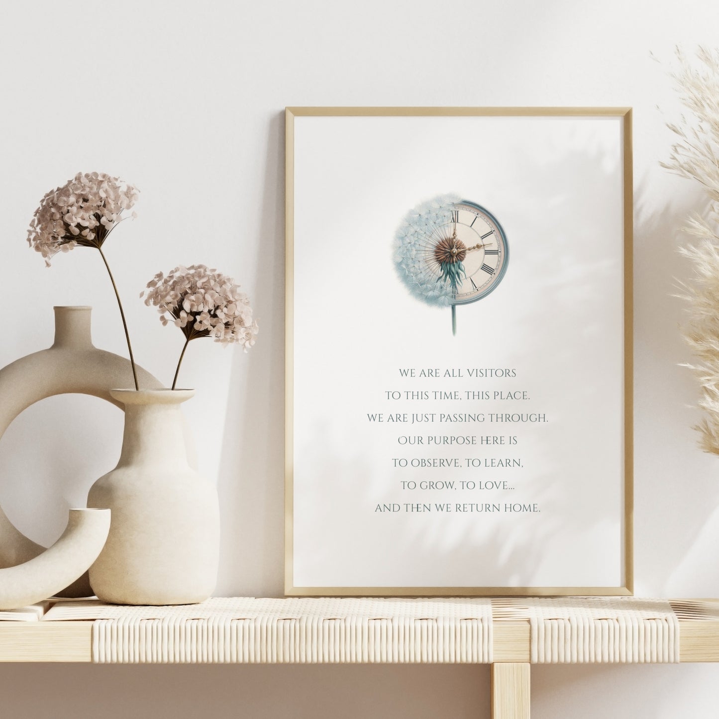 We Are All Visitors To This Time Print