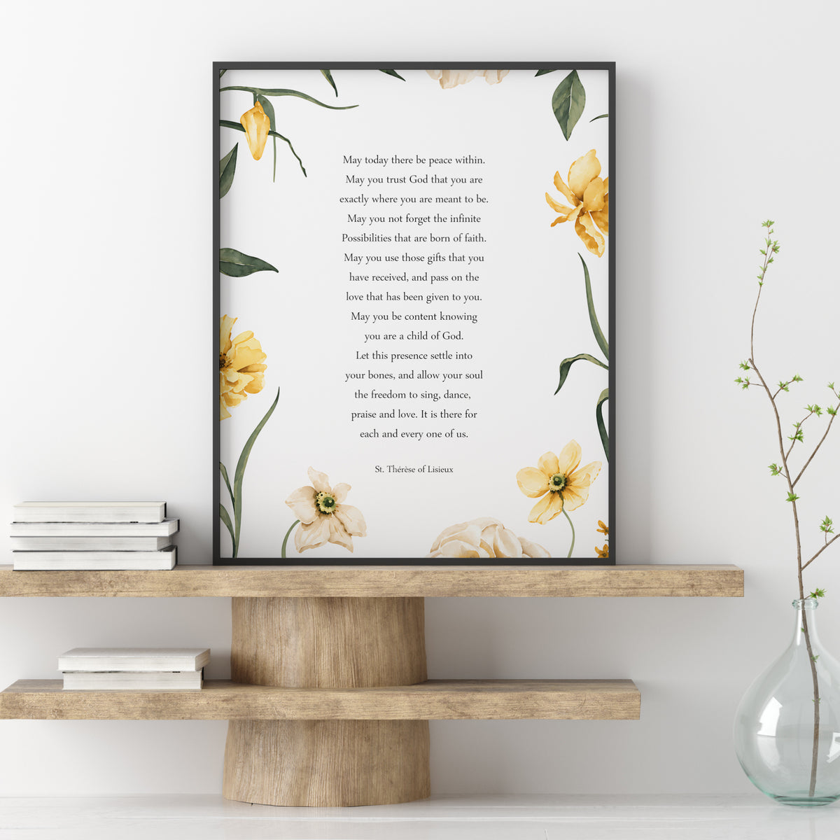 St Thérèse of Lisieux Prayer Print