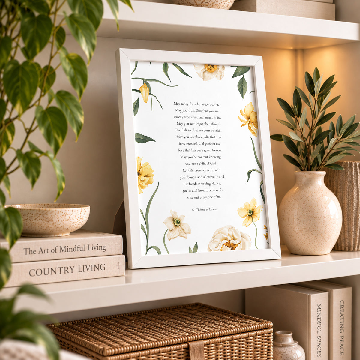 St Thérèse of Lisieux Prayer Print