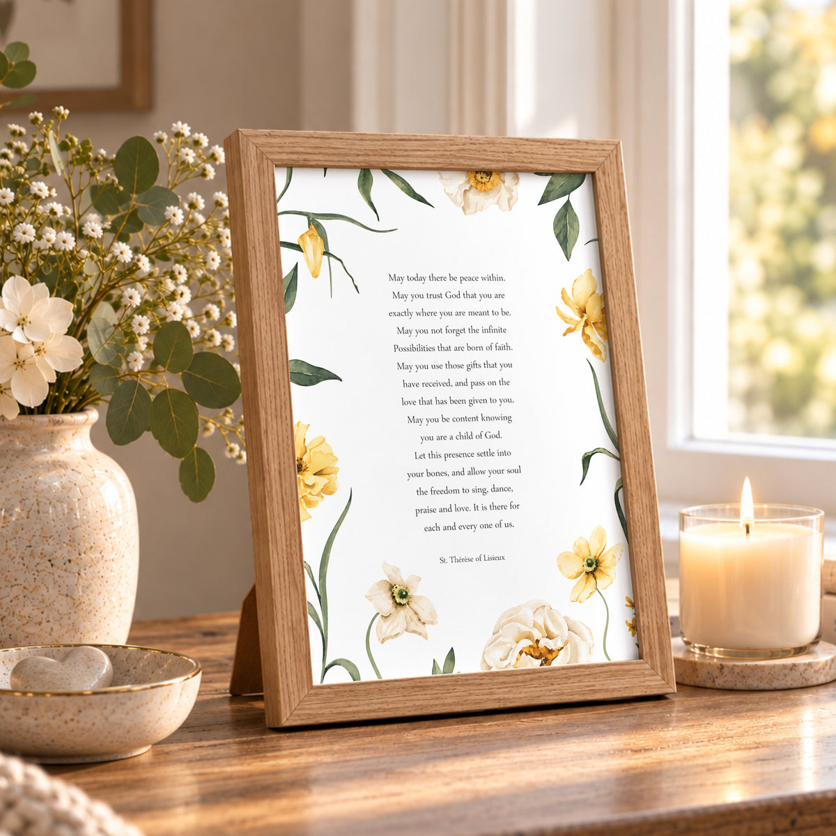 St Thérèse of Lisieux Prayer Print