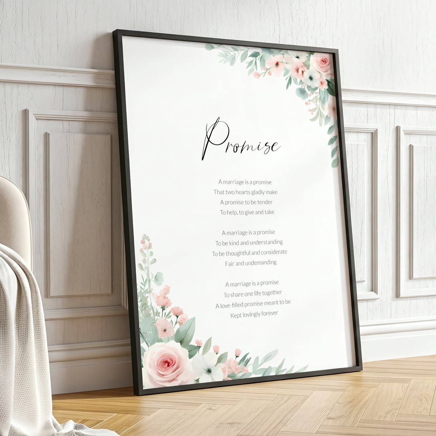 A Marriage Is A Promise Print