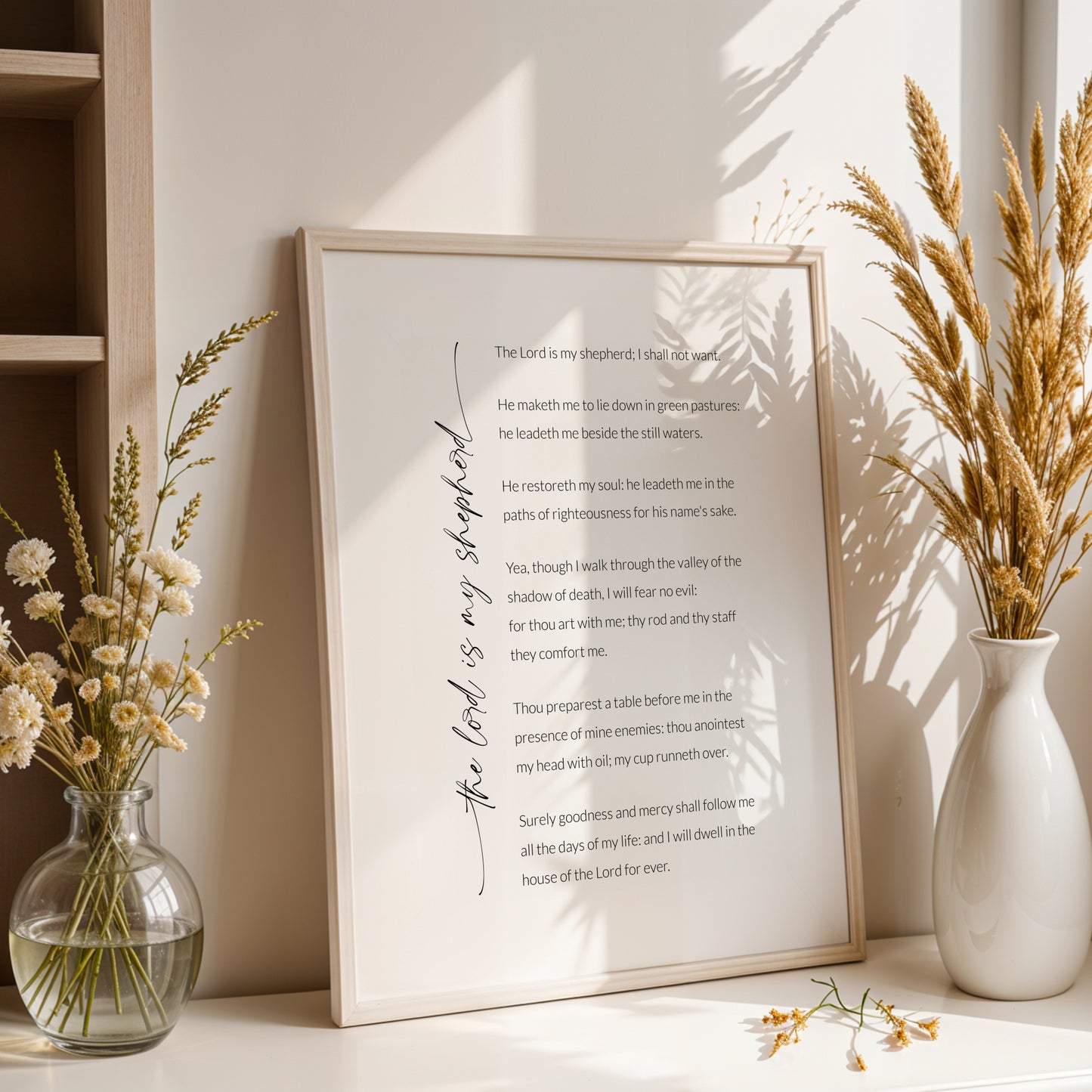 The Lord Is My Shepherd, Psalm 23 Print