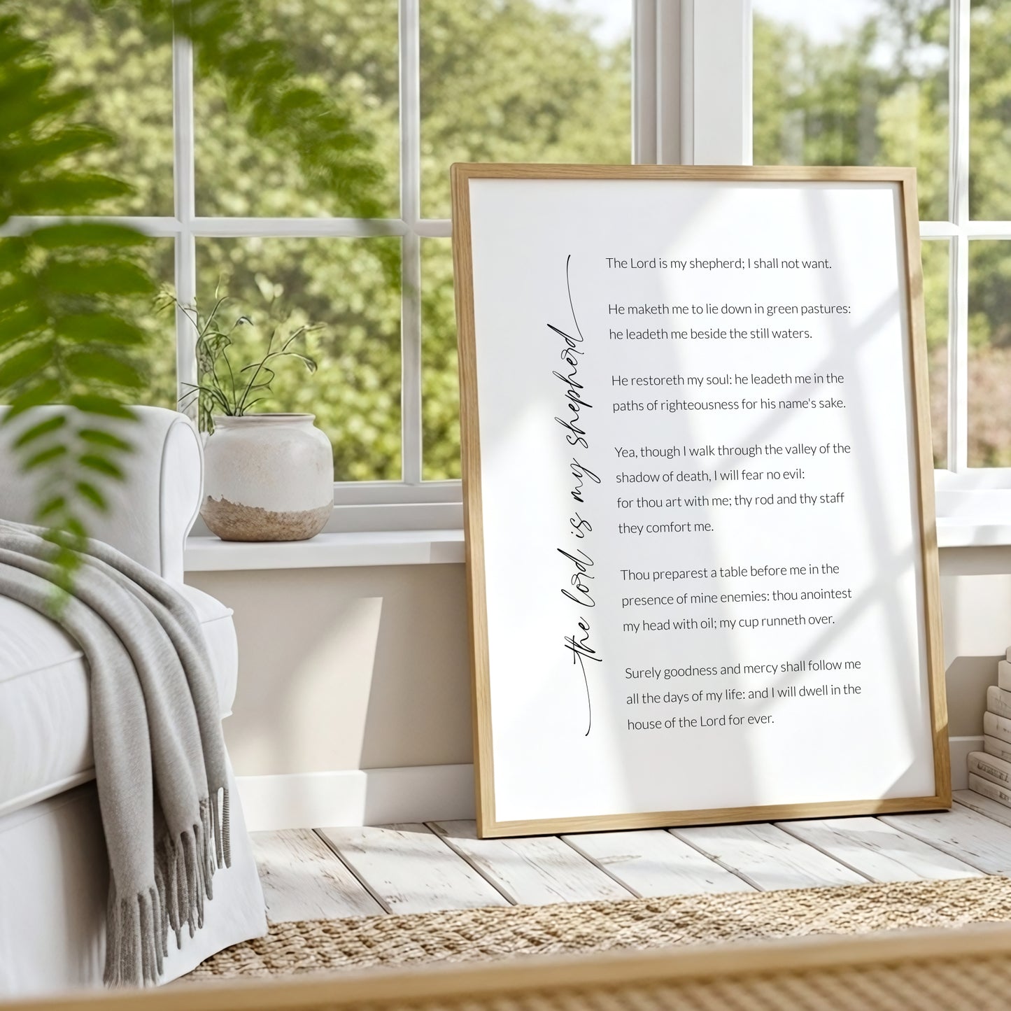 The Lord Is My Shepherd, Psalm 23 Print