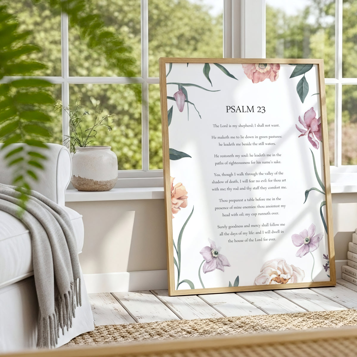 Psalm 23, The Lord Is My Shepherd Print