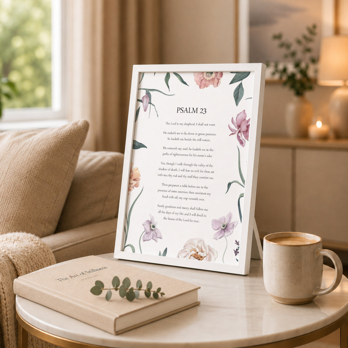 Psalm 23, The Lord Is My Shepherd Print