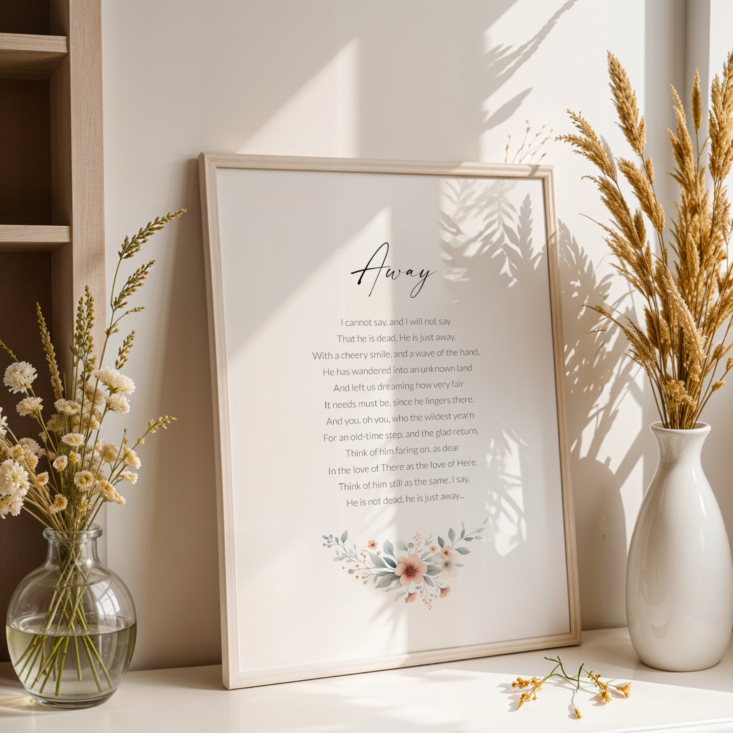 Away Print | James Whitcomb Riley Poem