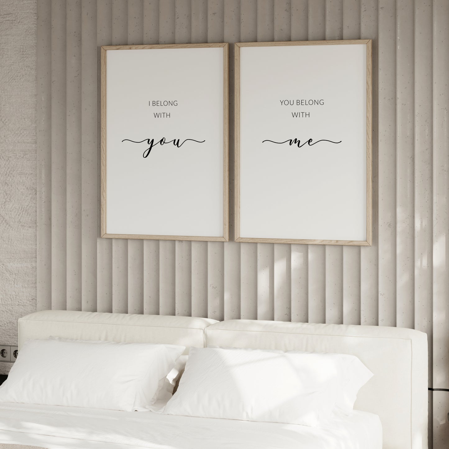 I Belong With You, You Belong With Me Prints (Set of 2)