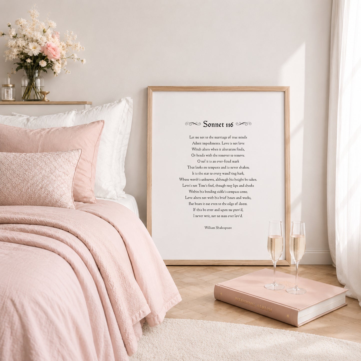 Love Is Not Love Which Alters When It Alteration Finds (Shakespeare's Sonnet 116) Print