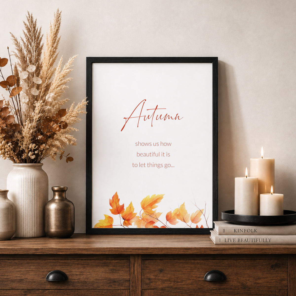 Autumn Shows Us How Beautiful Is... Print