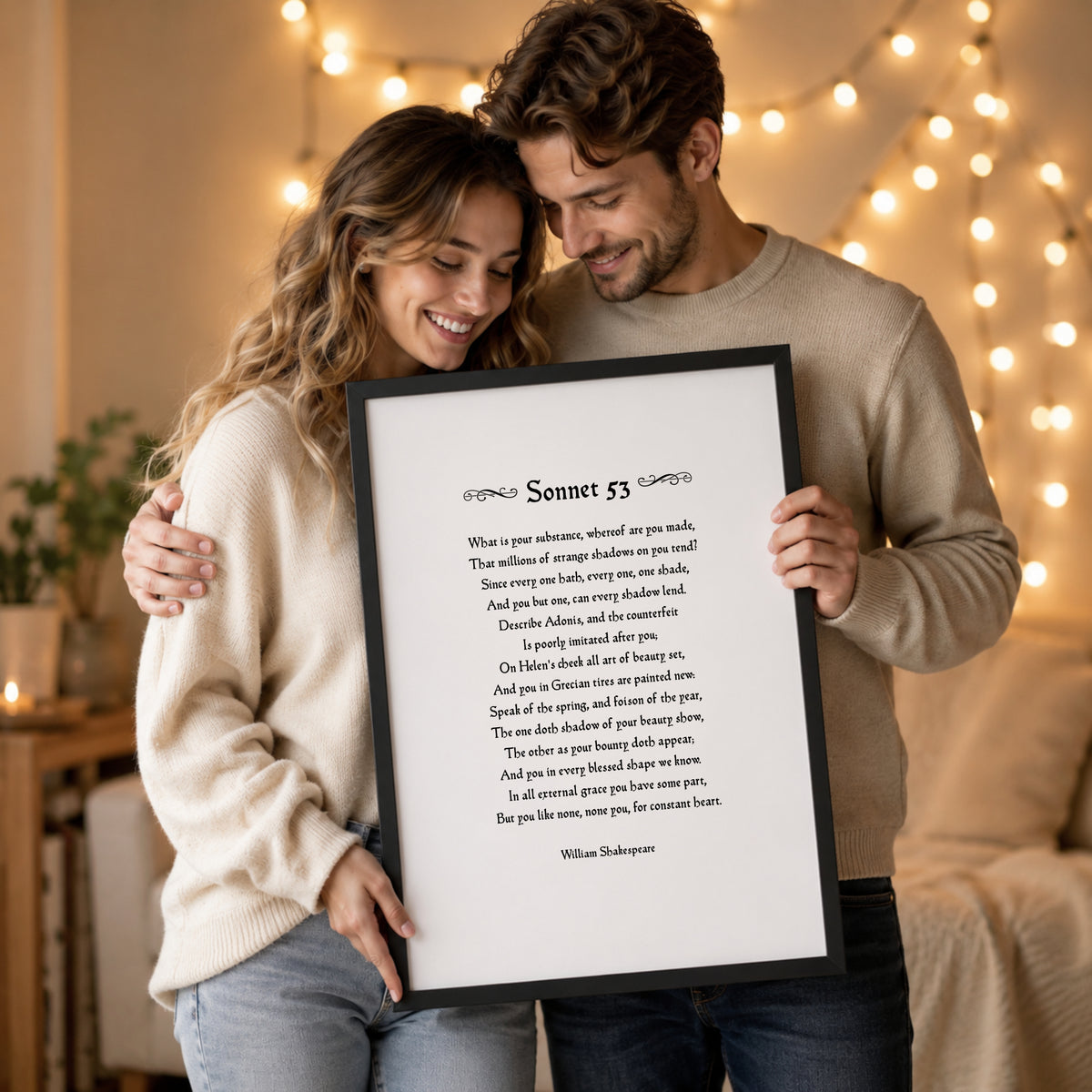 Constant Heart Print (Shakespeare's Sonnet 53)