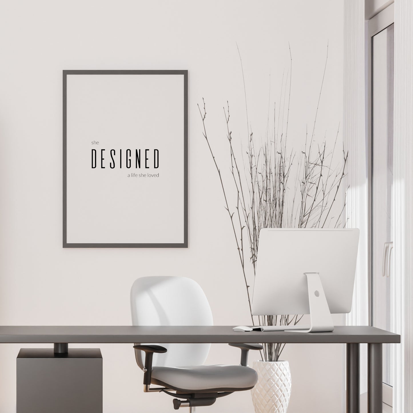 She Designed A Life She Loved Print