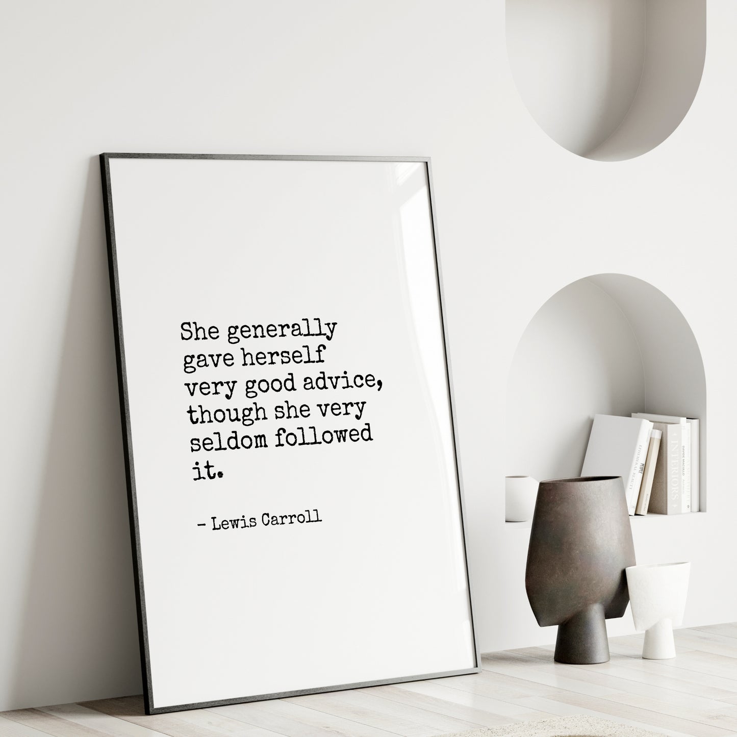 She Generally Gave Herself Very Good Advice from Lewis Carroll Print