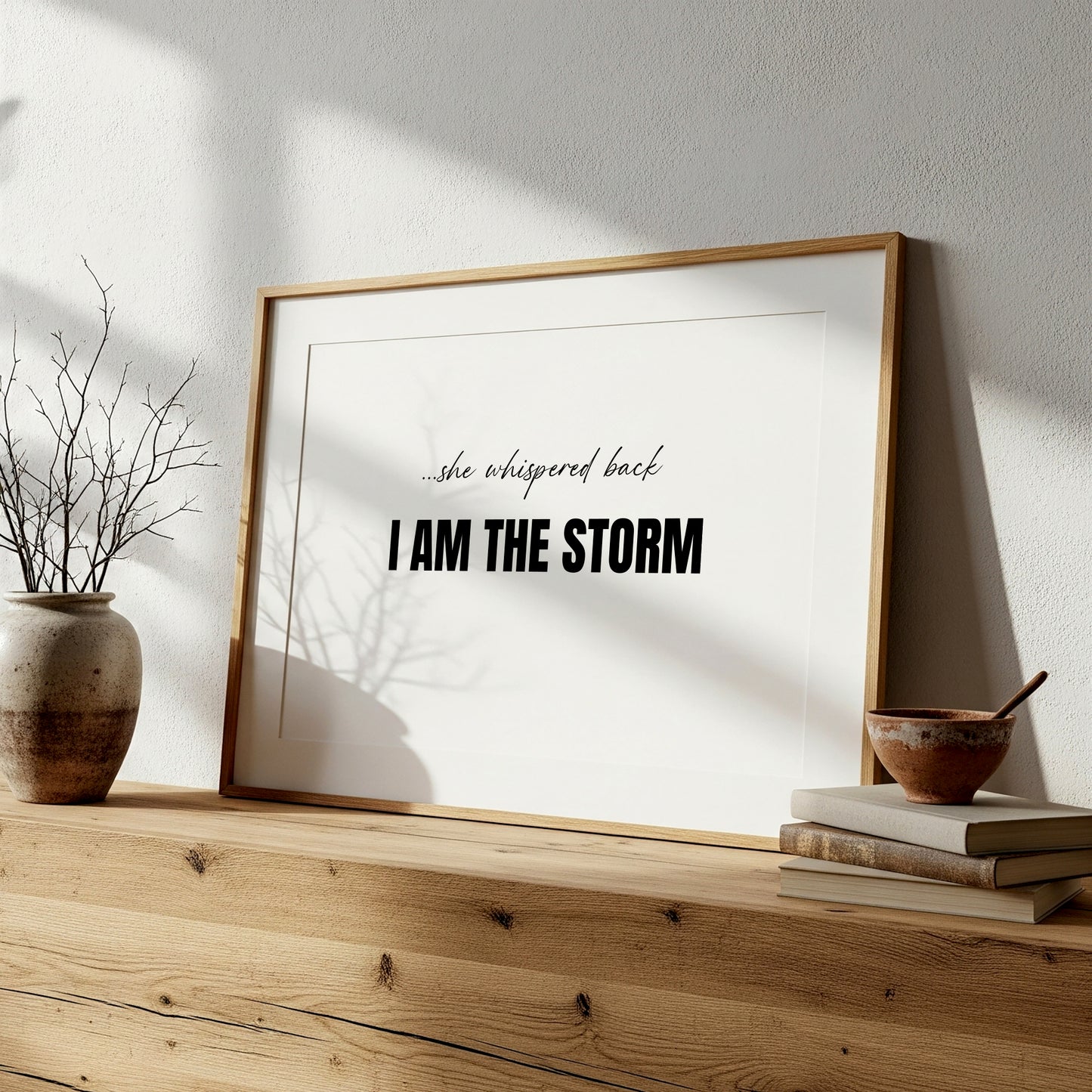 She Whispered Back I Am The Storm Print