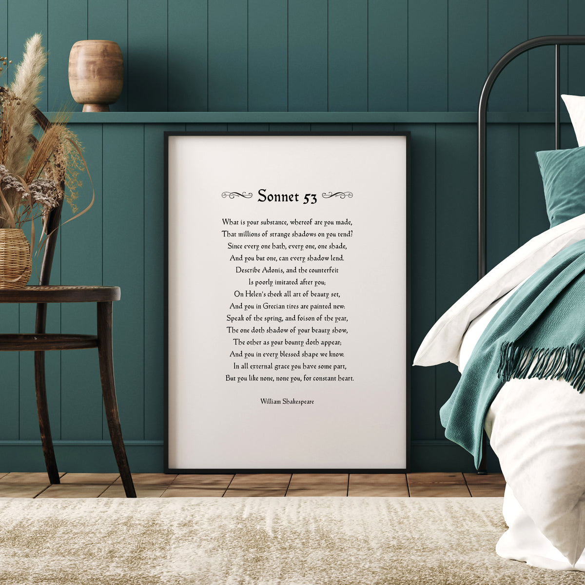 Constant Heart Print (Shakespeare's Sonnet 53)