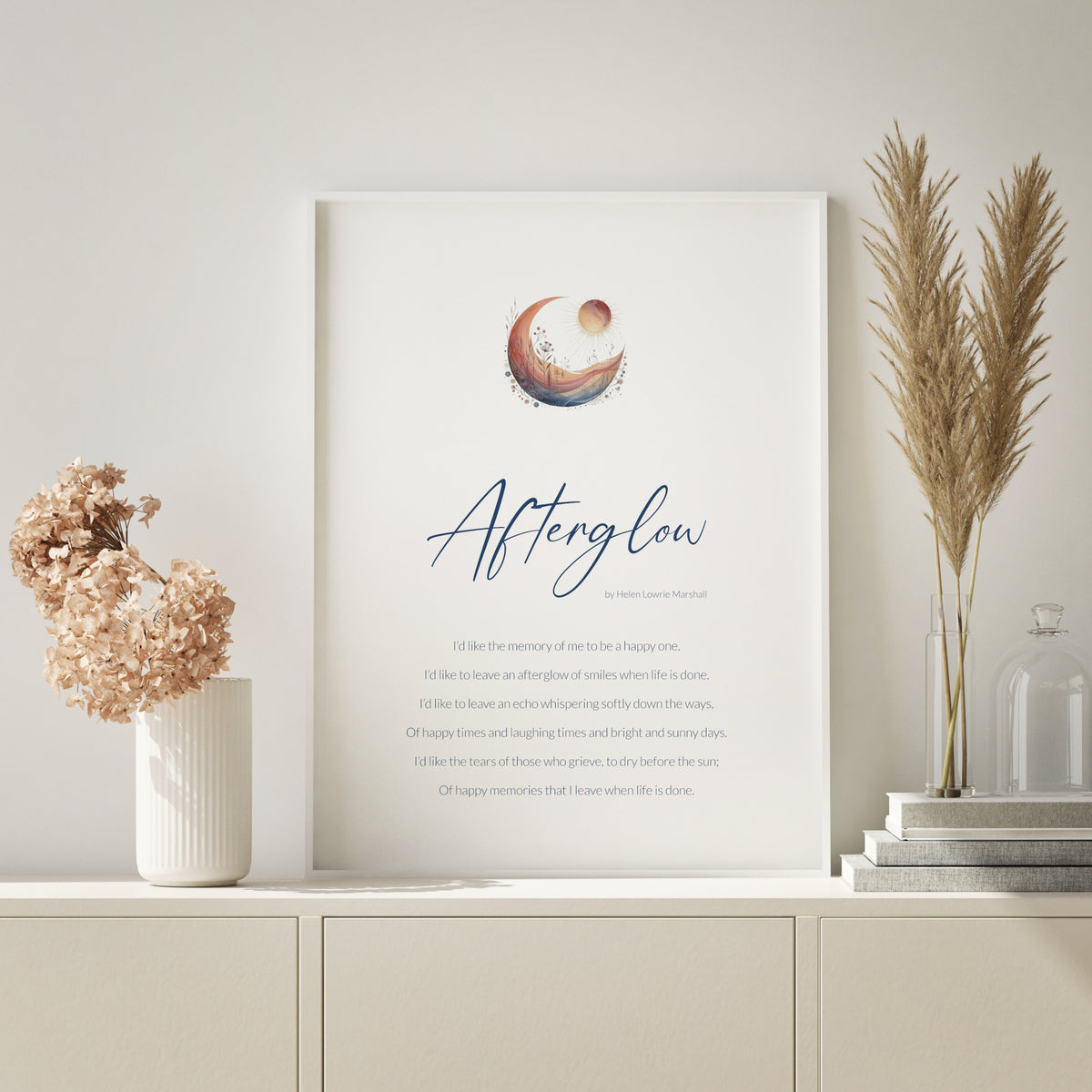 Afterglow Print | Helen Lowrie Marshall Poem