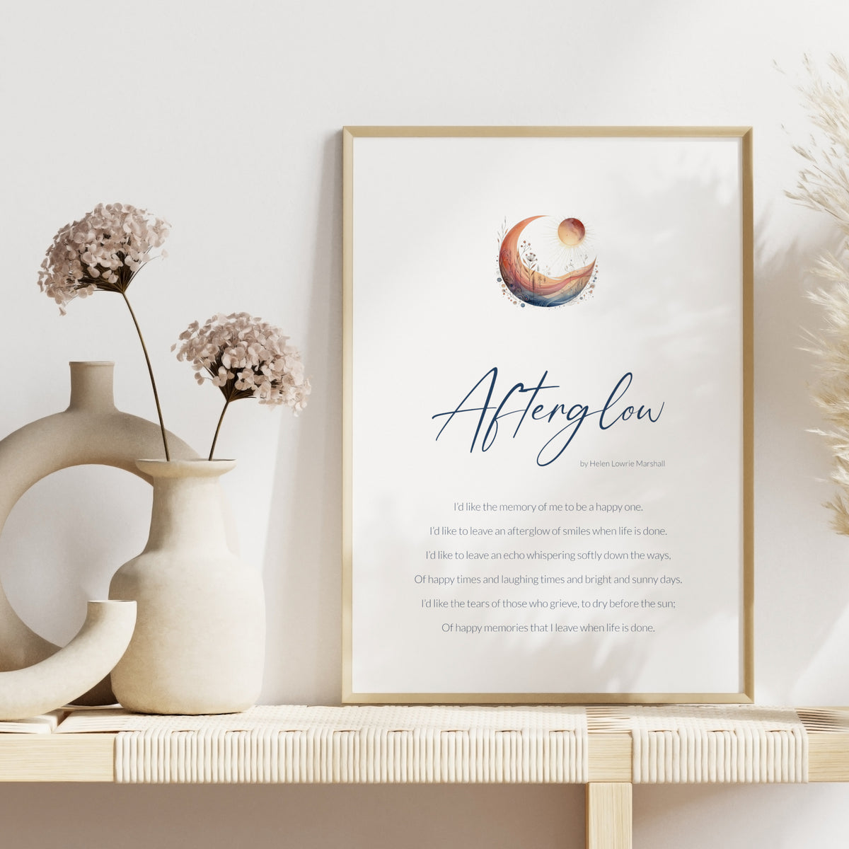 Afterglow Print | Helen Lowrie Marshall Poem