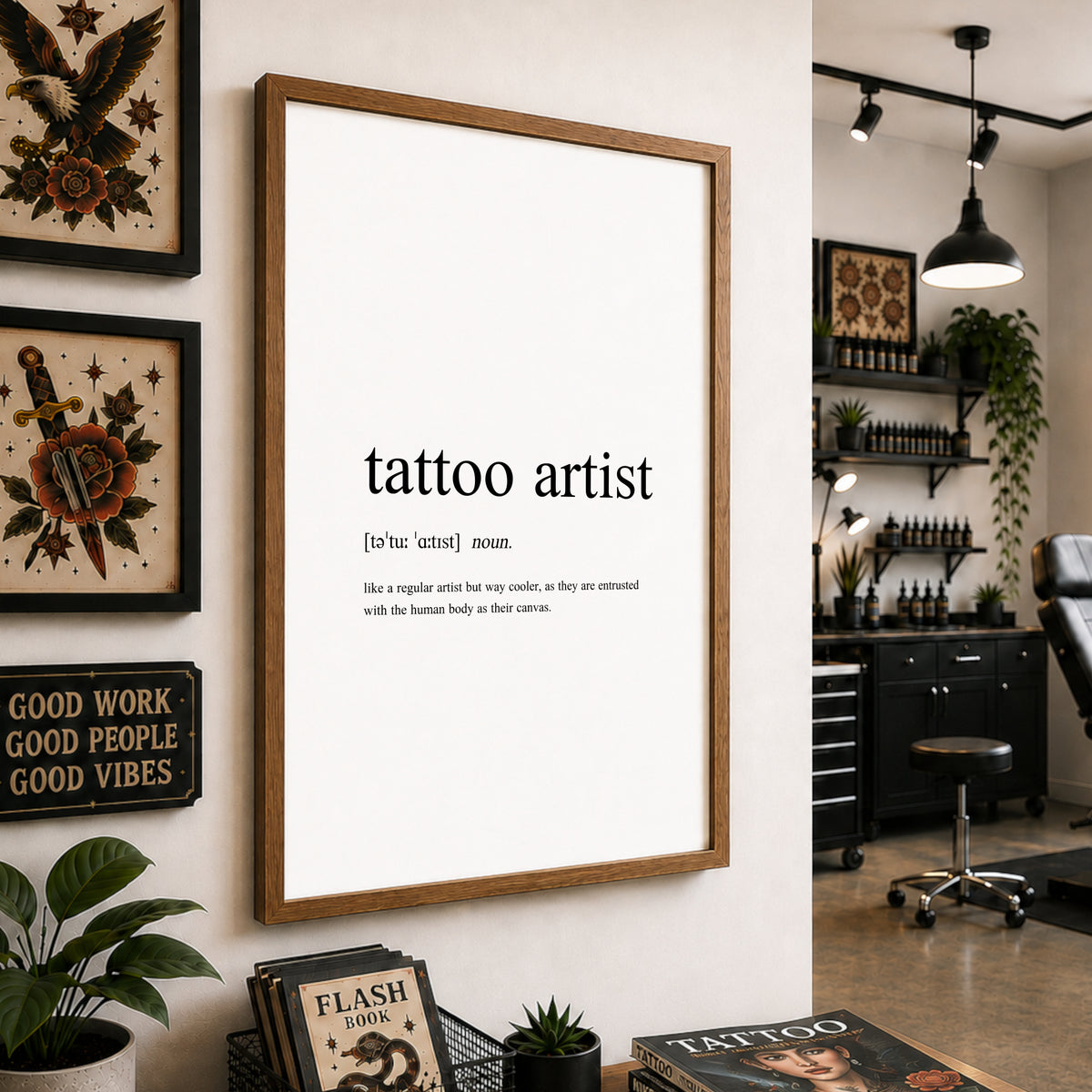 Tattoo Artist Definition Print