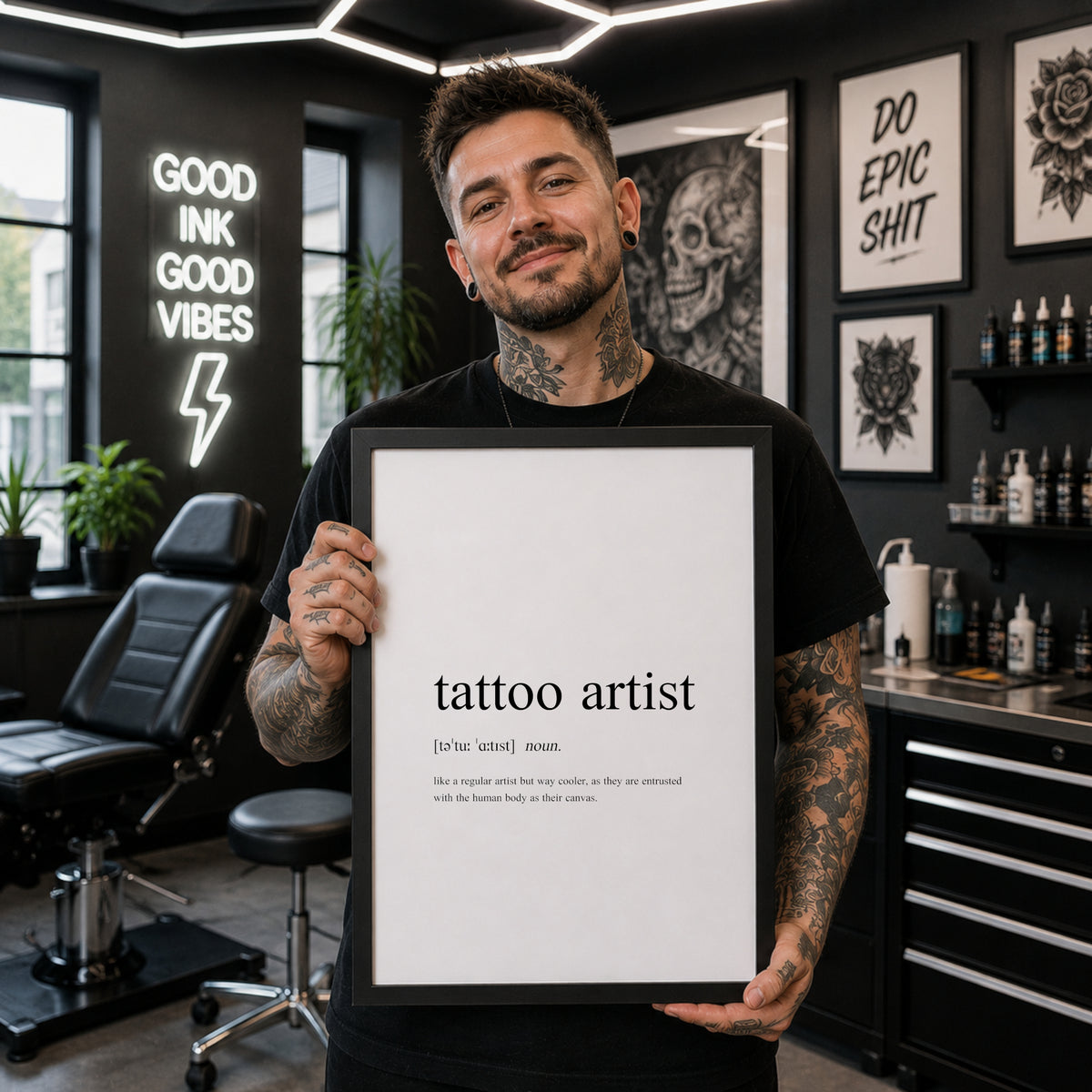Tattoo Artist Definition Print