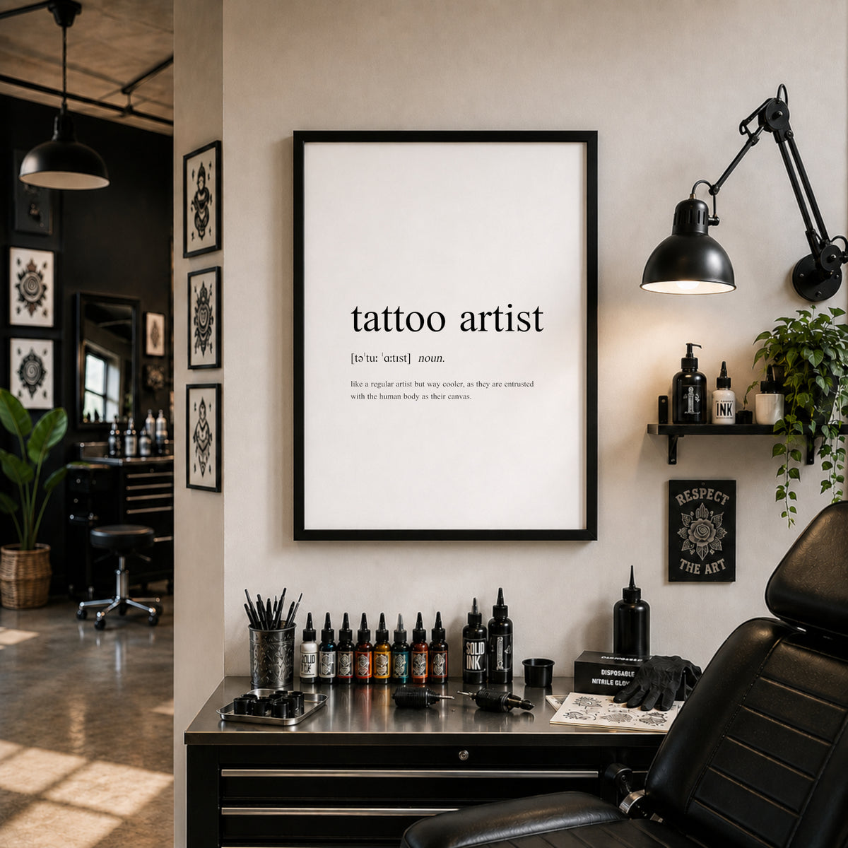 Tattoo Artist Definition Print