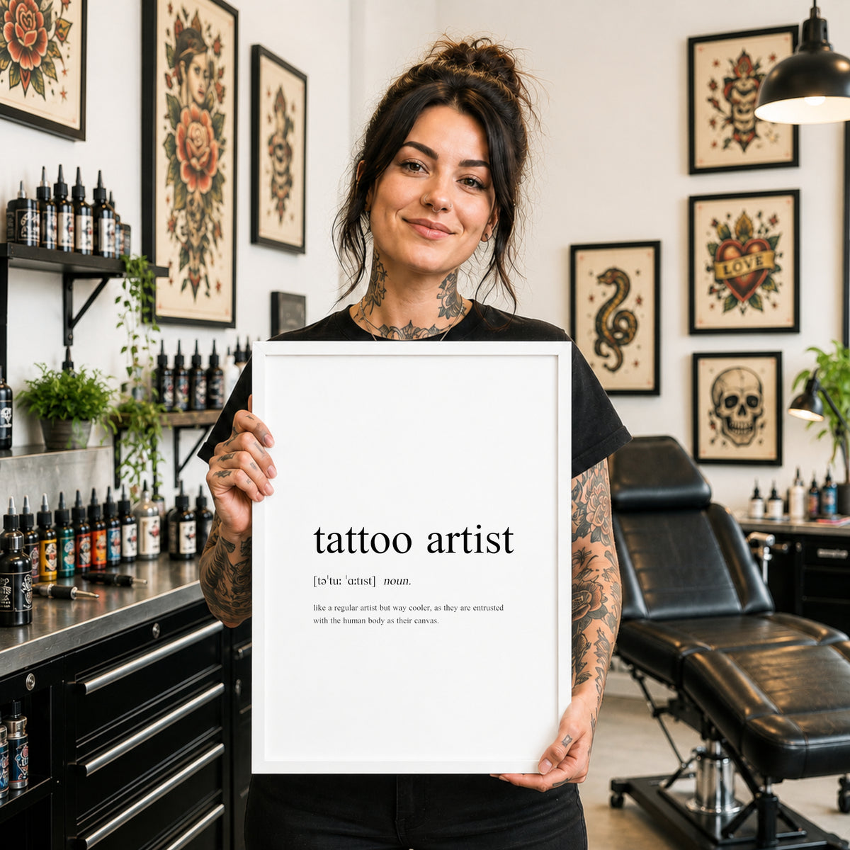 Tattoo Artist Definition Print