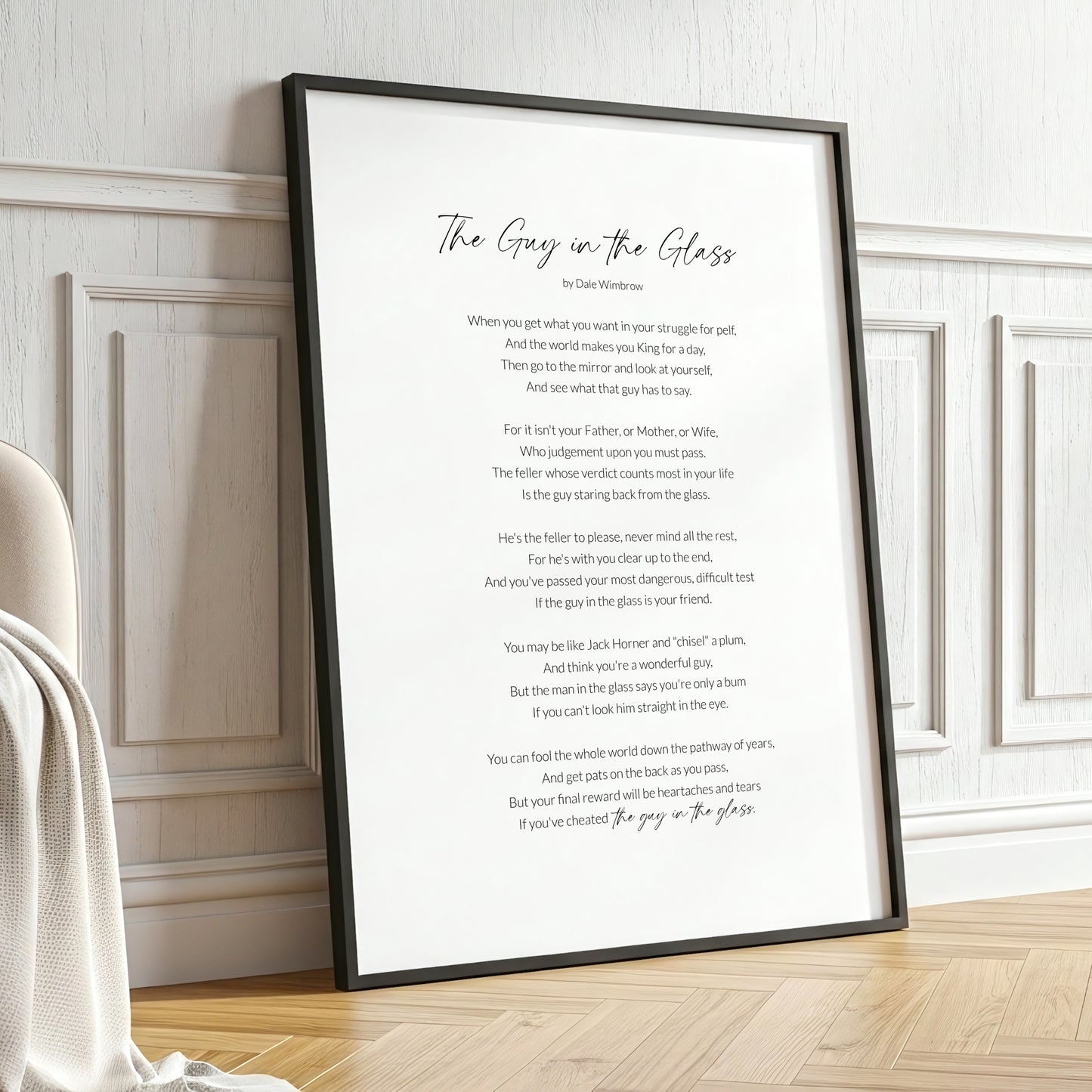 The Guy In The Glass by Dale Wimbrow Print