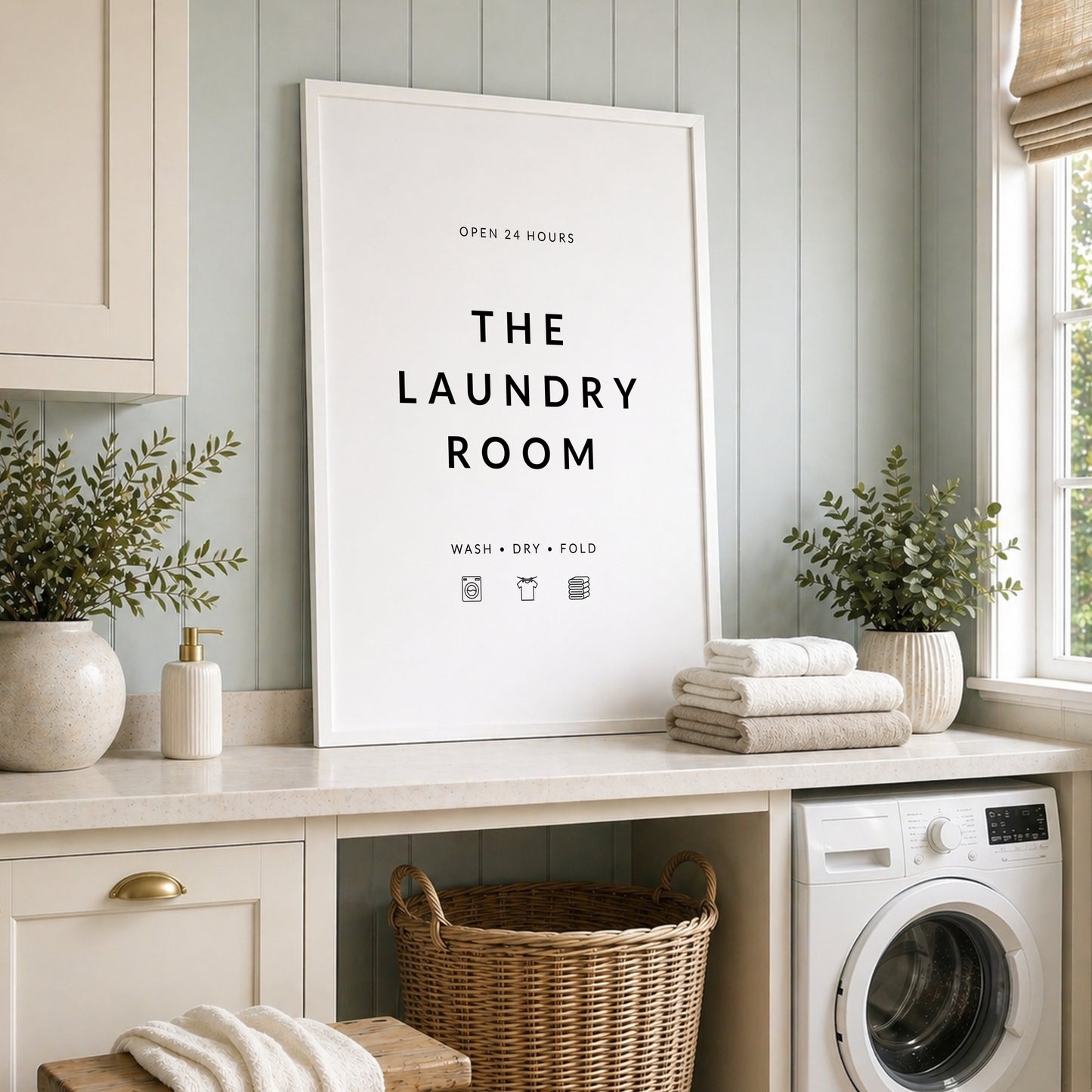 The Laundry Room Wash Dry Fold Print