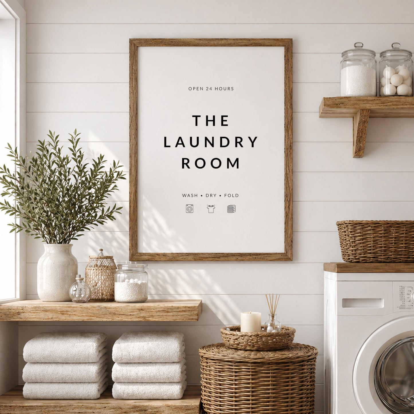 The Laundry Room Wash Dry Fold Print