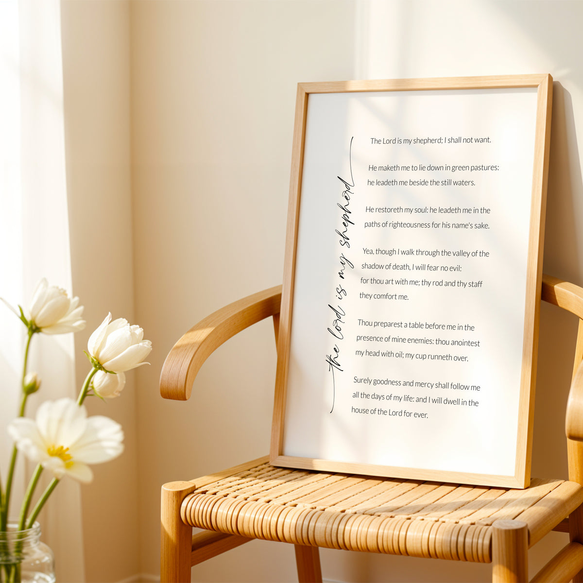 The Lord Is My Shepherd, Psalm 23 Print